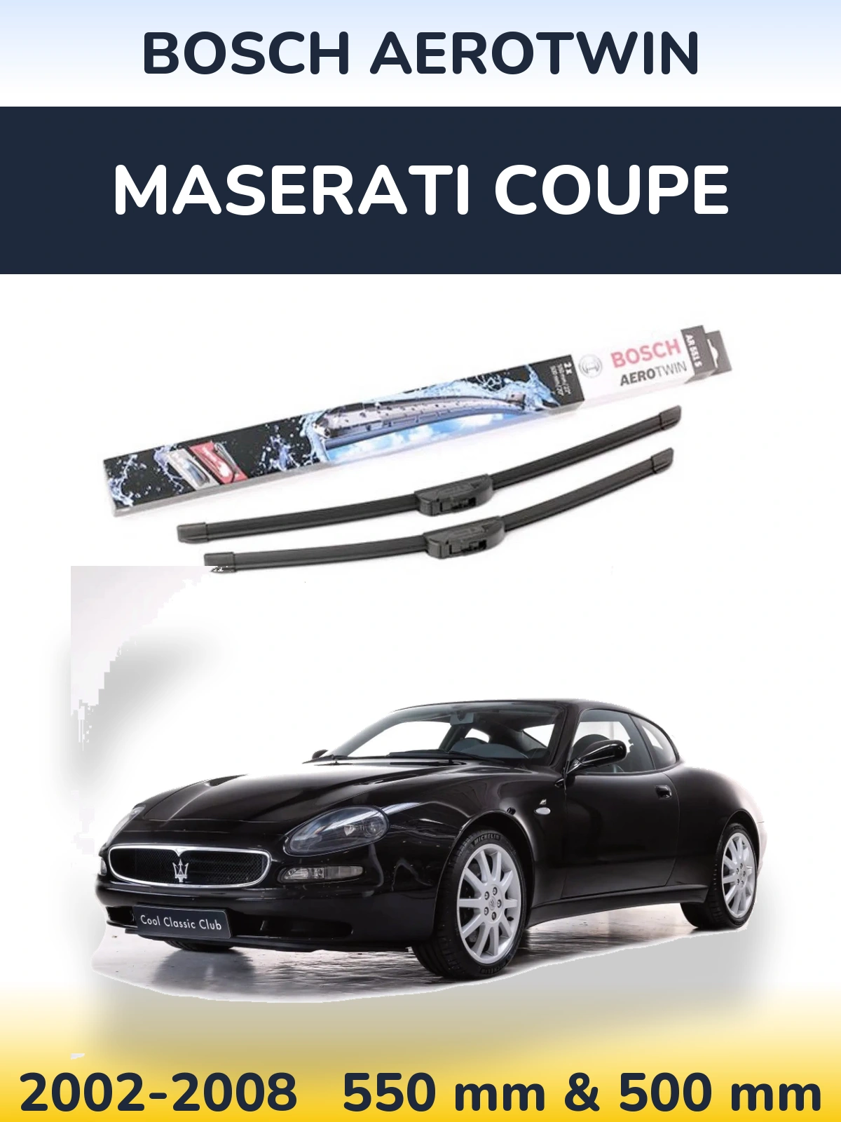Ștergătoare BOSCH AeroTwin pentru Maserati Coupe