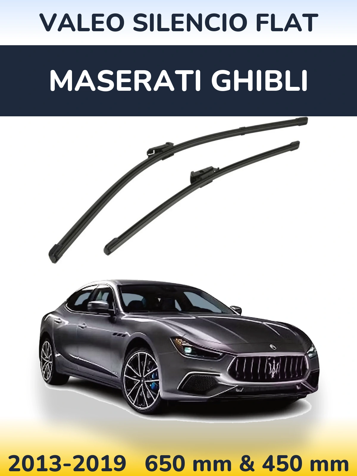Ștergătoare Valeo Silencio Flat pentru Maserati Ghibli