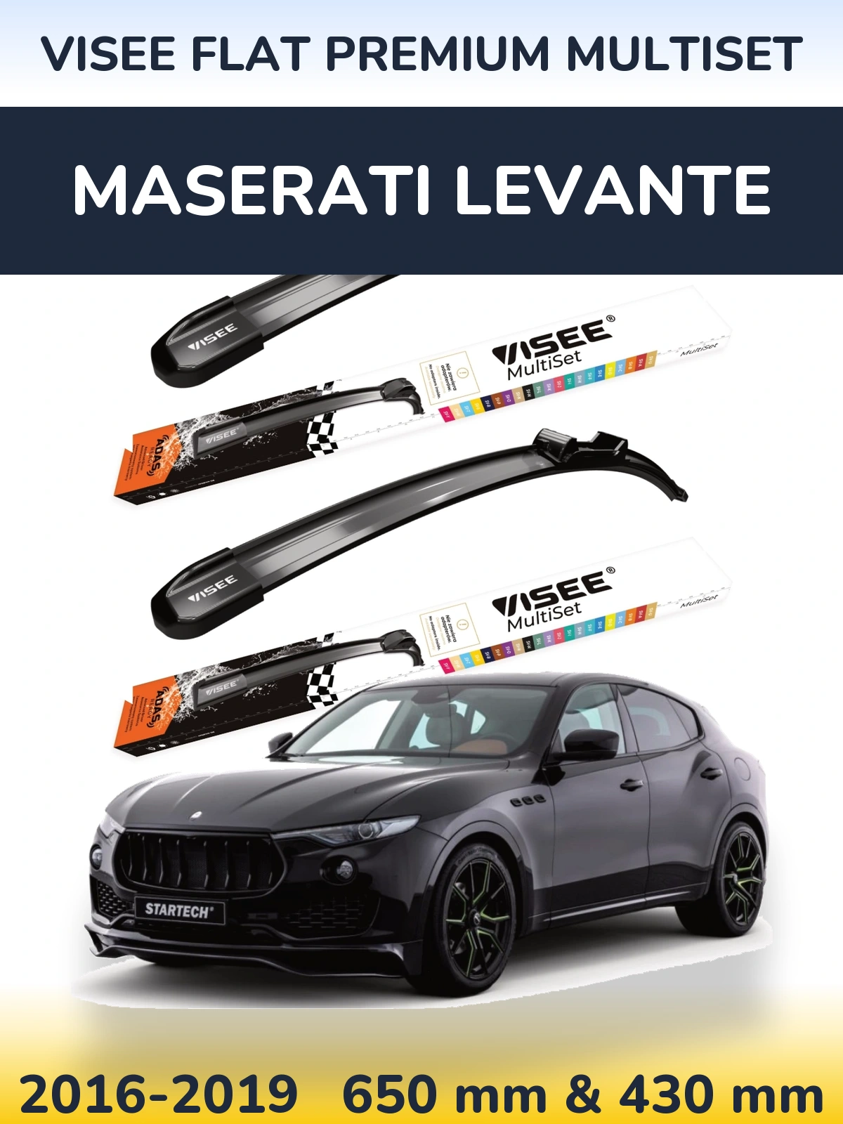 Ștergătoare VISEE FLAT PREMIUM MultiSet pentru Maserati Levante