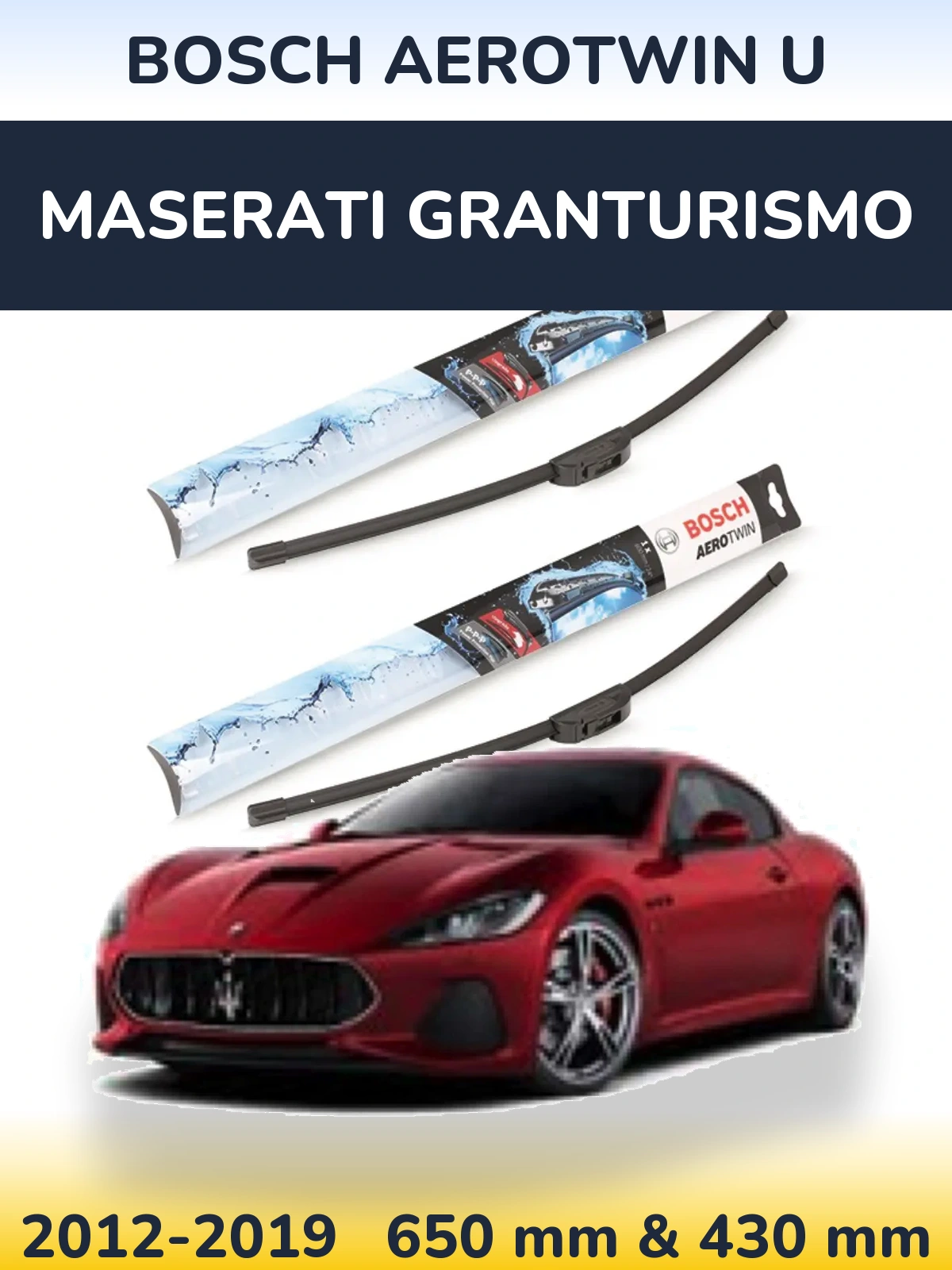 Ștergătoare BOSCH AeroTwin U pentru Maserati GranTurismo