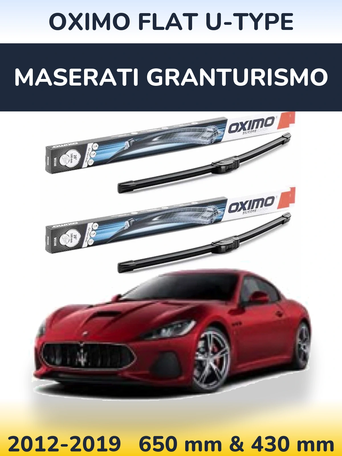 Ștergătoare Oximo Flat U-type pentru Maserati GranTurismo