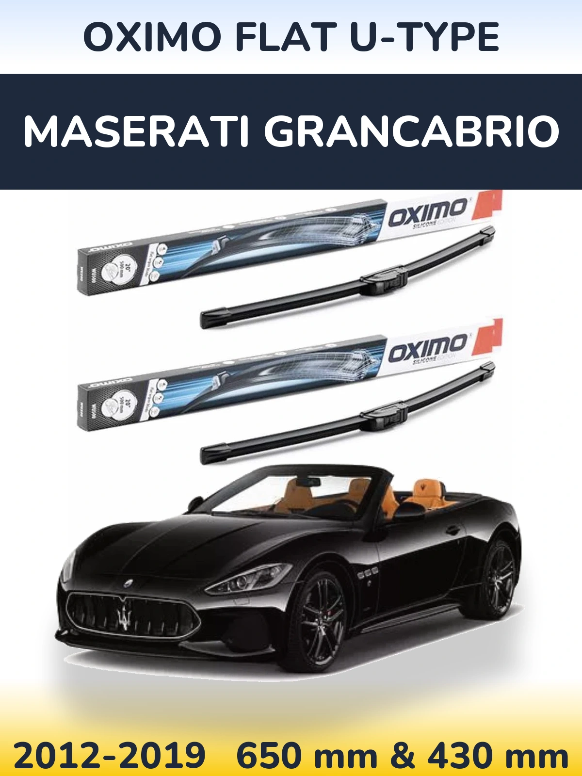 Ștergătoare Oximo Flat U-type pentru Maserati GranCabrio