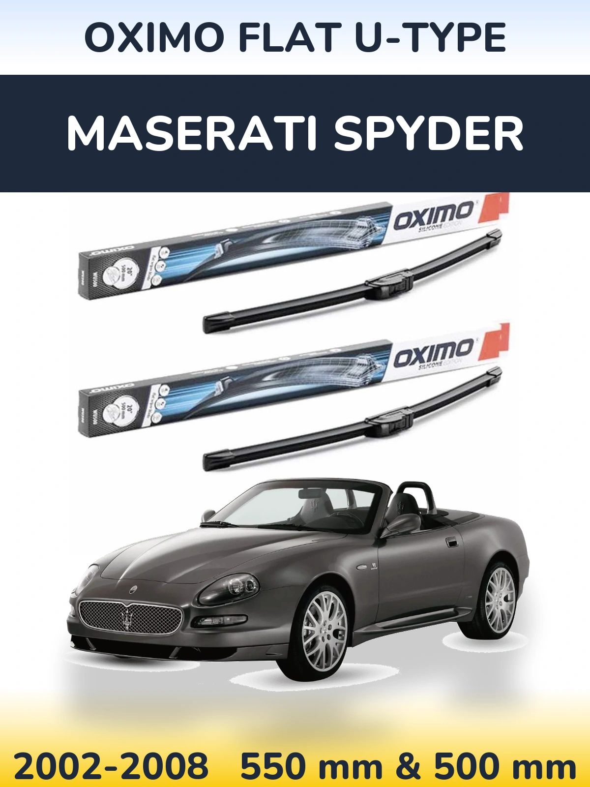 Ștergătoare Oximo Flat U-type pentru Maserati Spyder