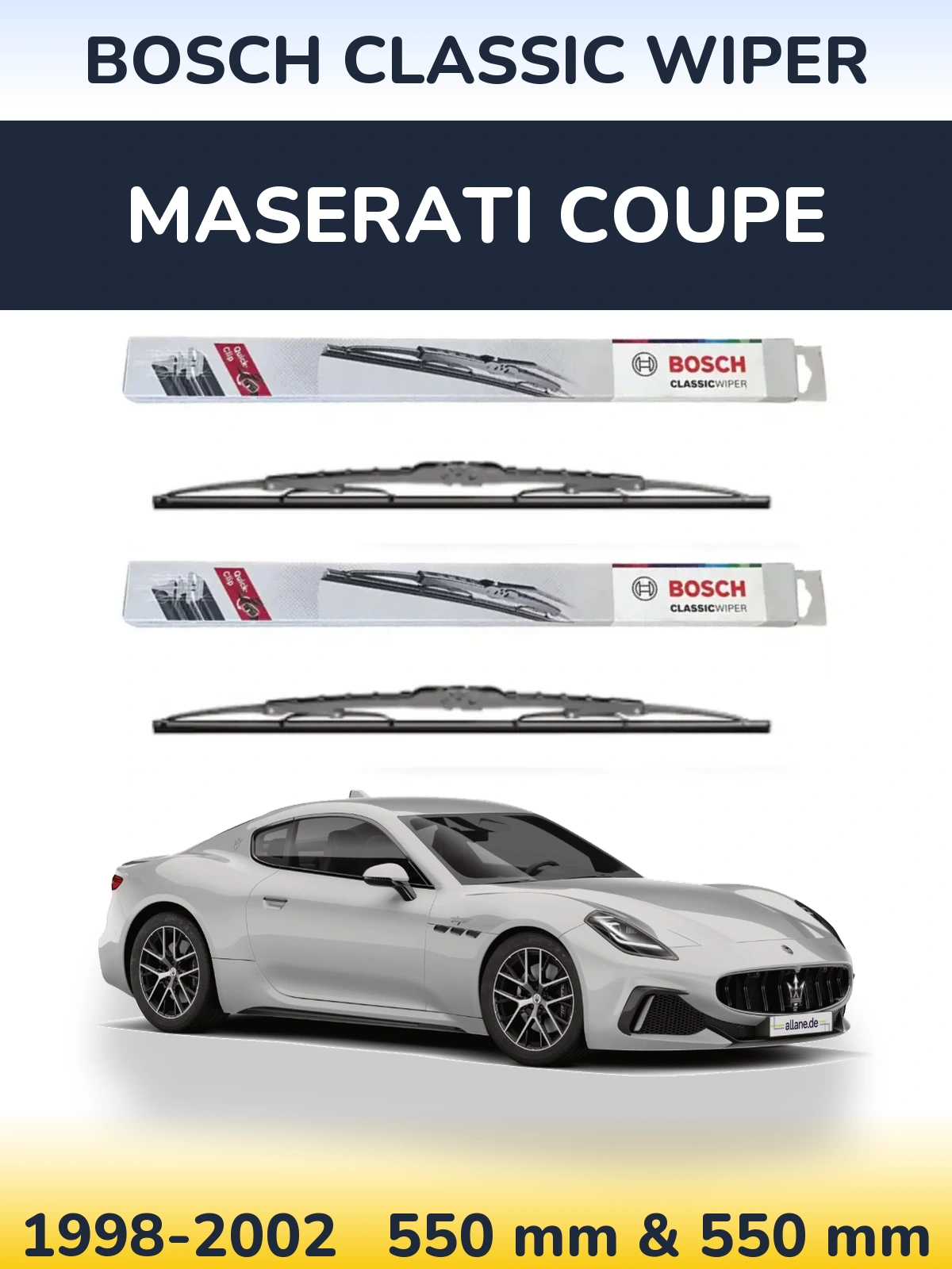 Ștergătoare BOSCH Classic Wiper pentru Maserati Coupe