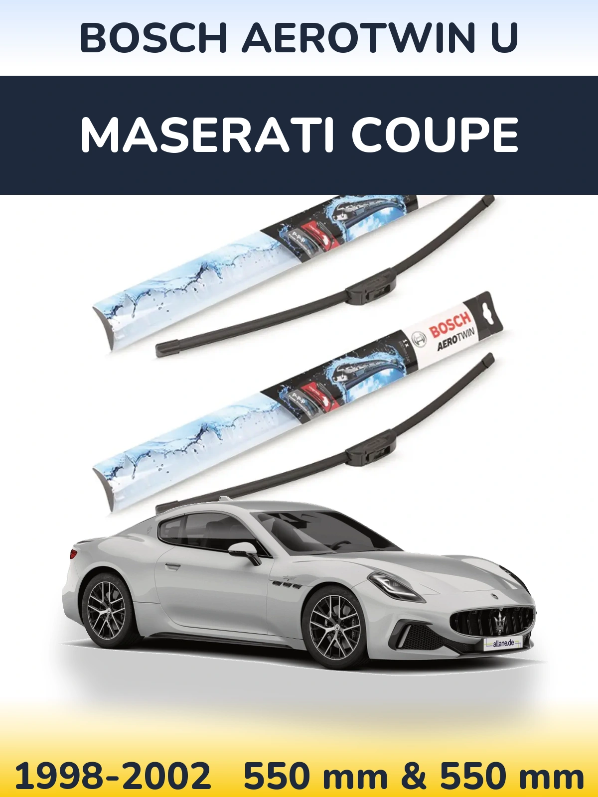 Ștergătoare BOSCH AeroTwin U pentru Maserati Coupe