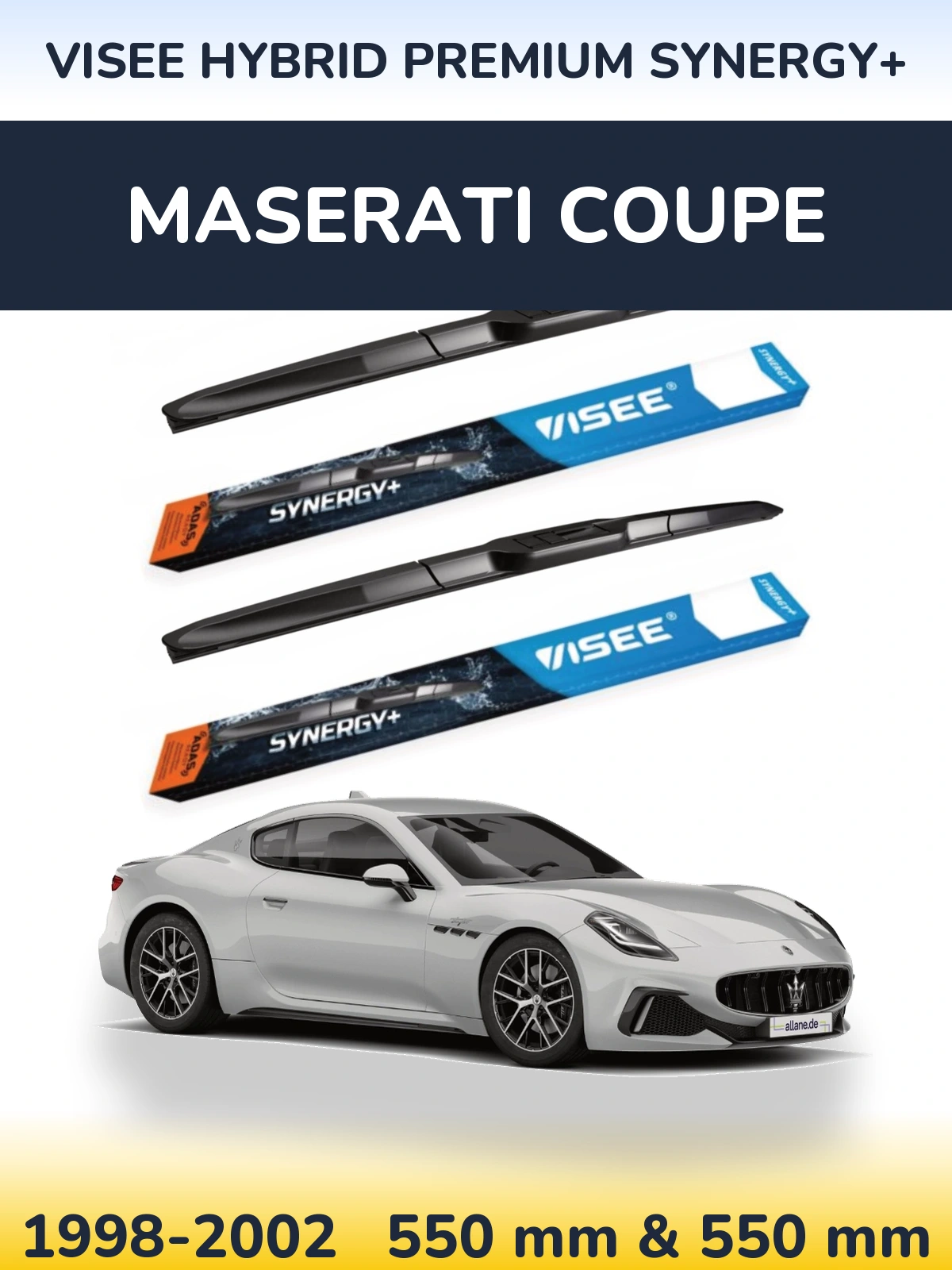 Ștergătoare VISEE HYBRID PREMIUM SYNERGY+ pentru Maserati Coupe
