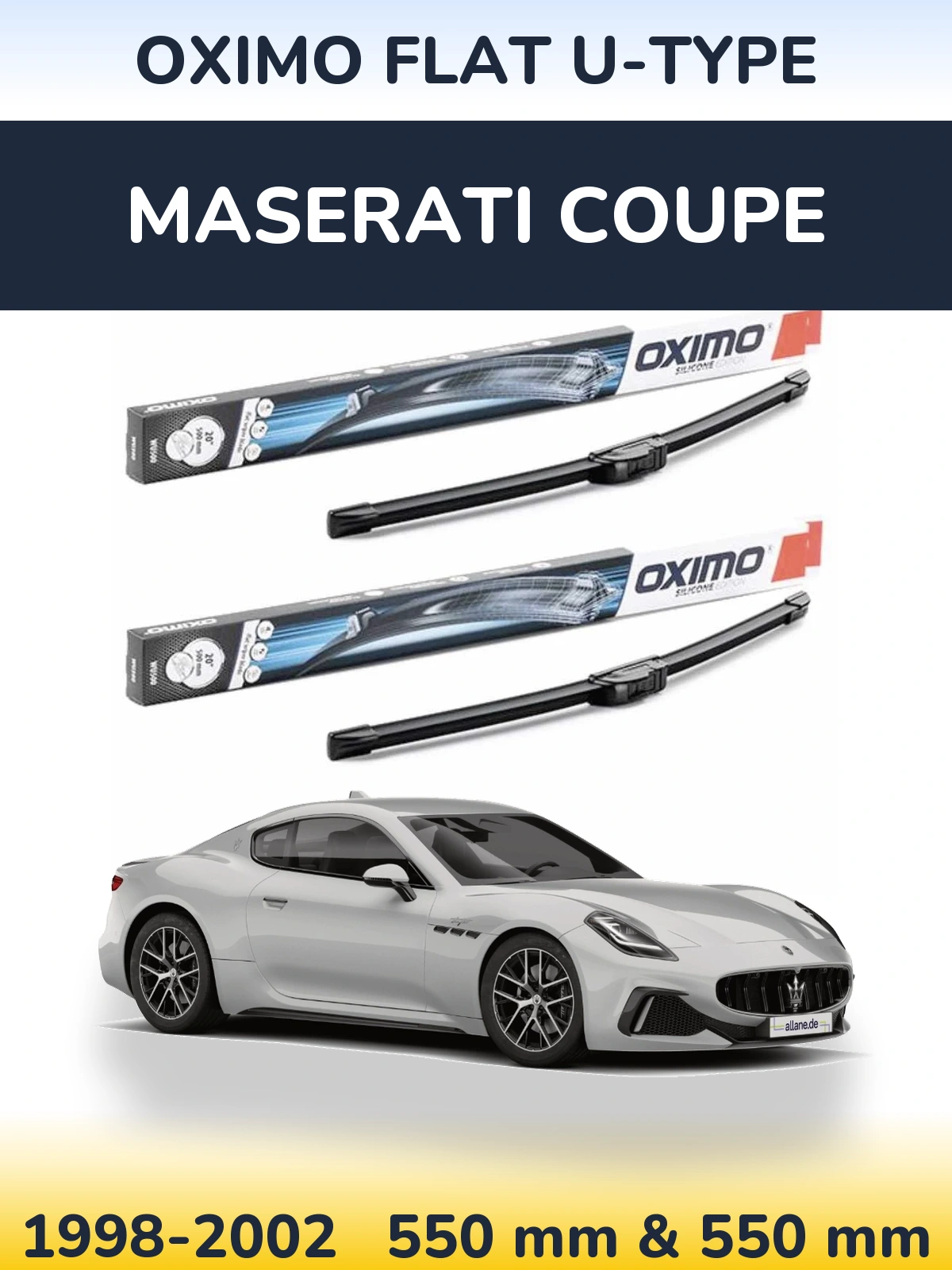Ștergătoare Oximo Flat U-type pentru Maserati Coupe