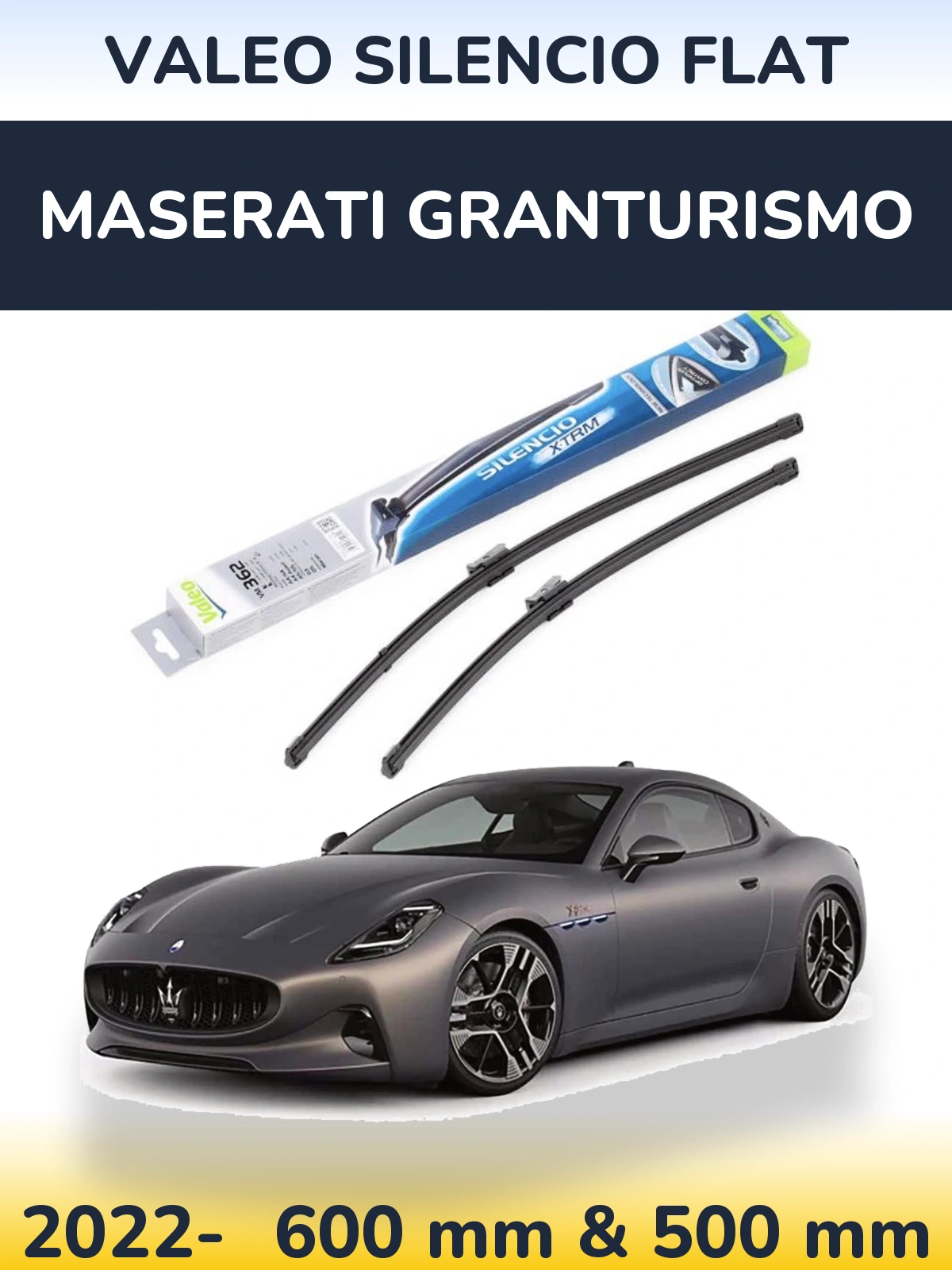 Ștergătoare Valeo Silencio Flat pentru Maserati GranTurismo