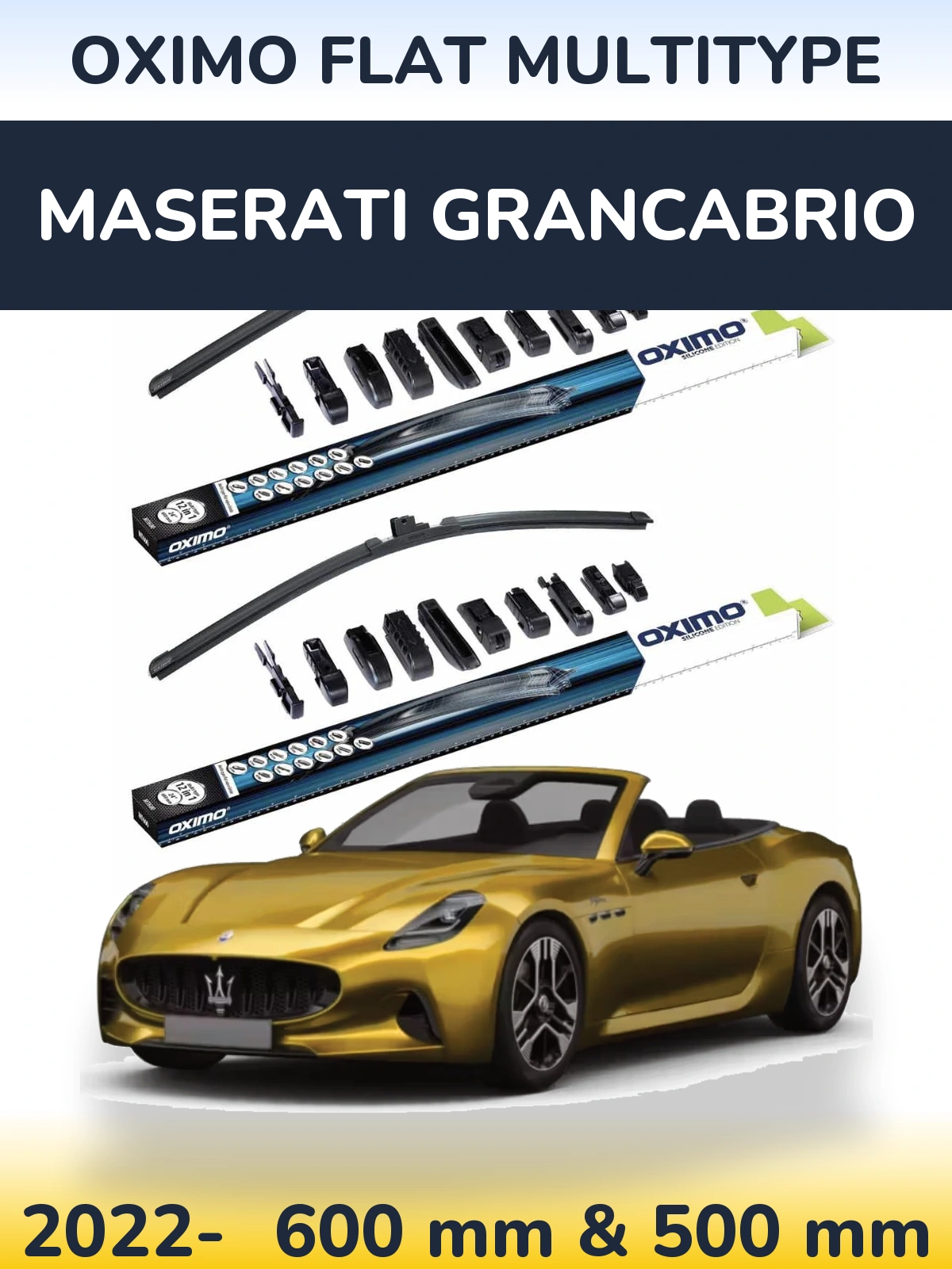 Ștergătoare Oximo Flat MultiTipe pentru Maserati GranCabrio