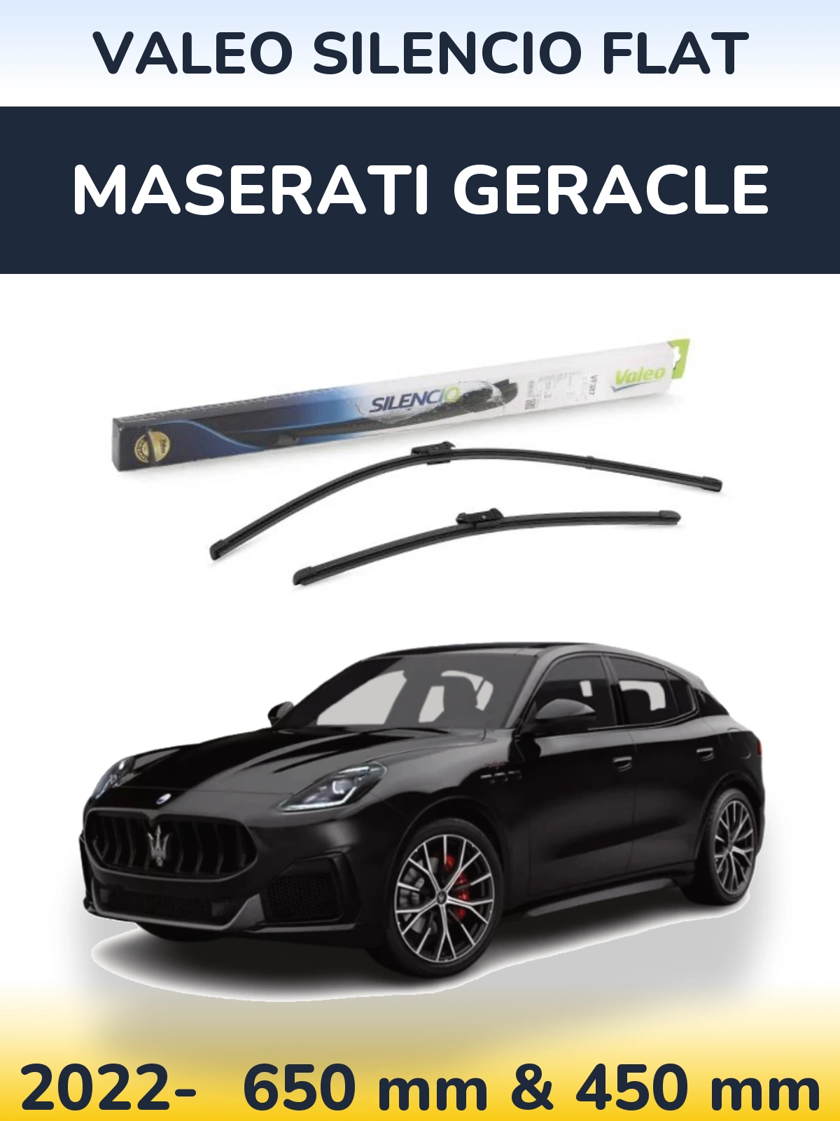 Ștergătoare Valeo Silencio Flat pentru Maserati Geracle