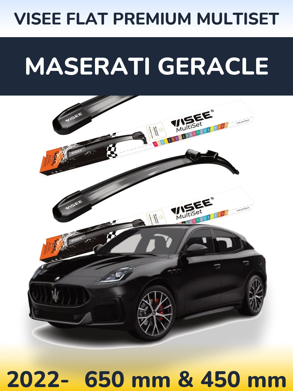 Ștergătoare VISEE FLAT PREMIUM MultiSet pentru Maserati Geracle