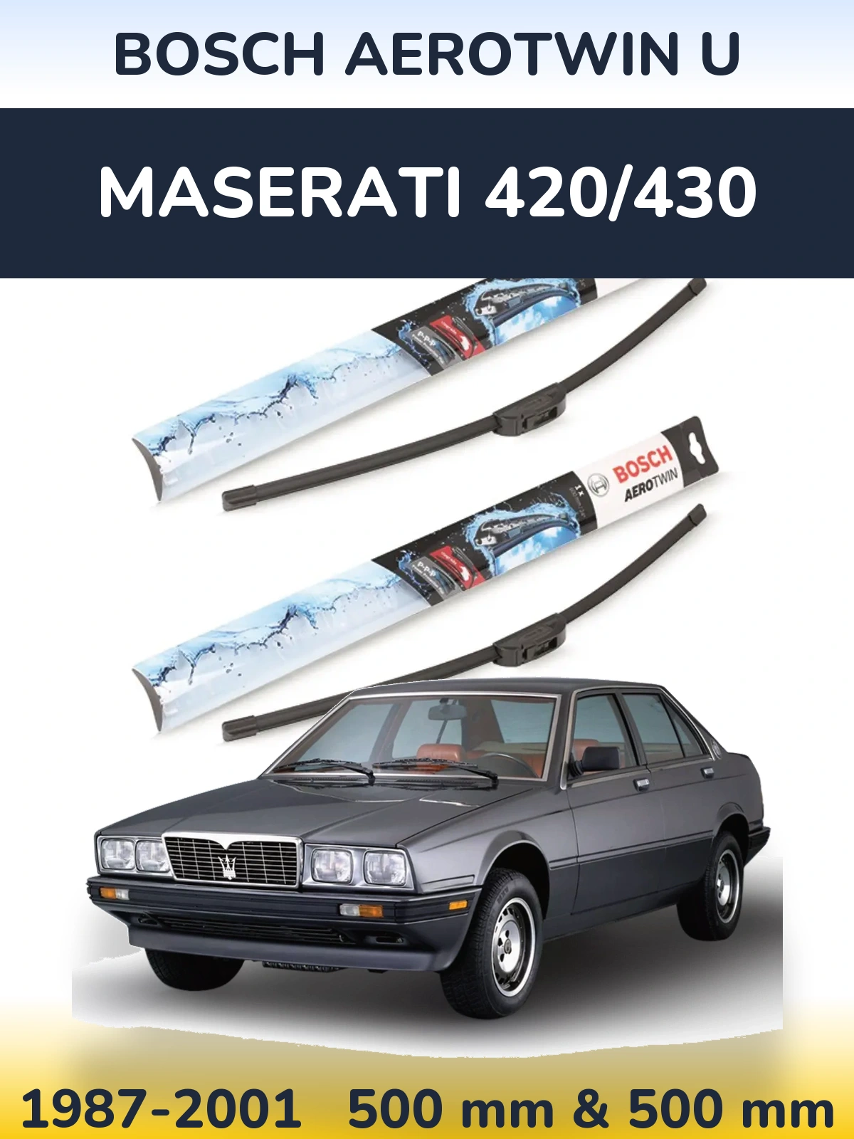 Ștergătoare BOSCH AeroTwin U pentru Maserati 420/430