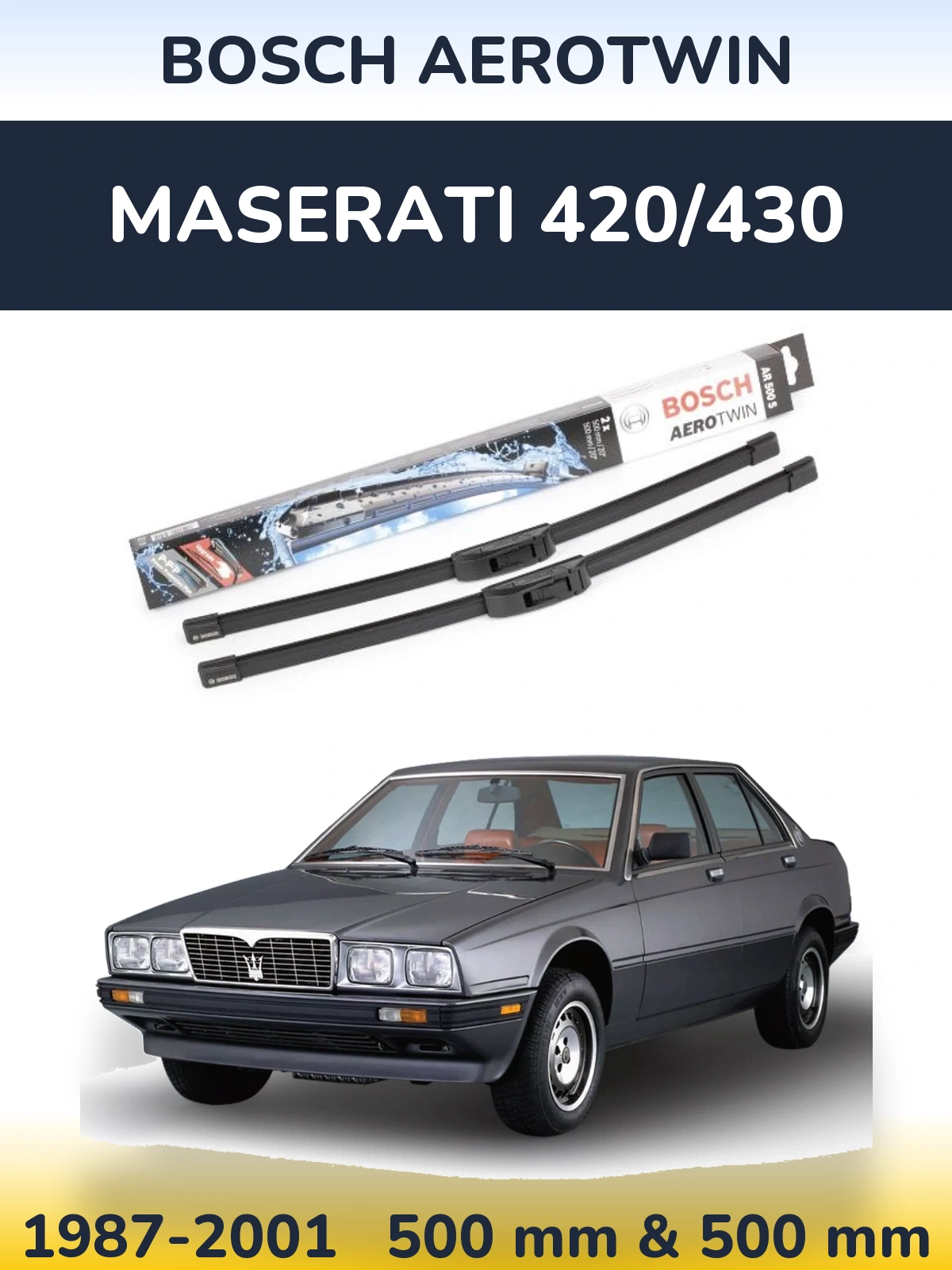 Ștergătoare BOSCH AeroTwin pentru Maserati 420/430