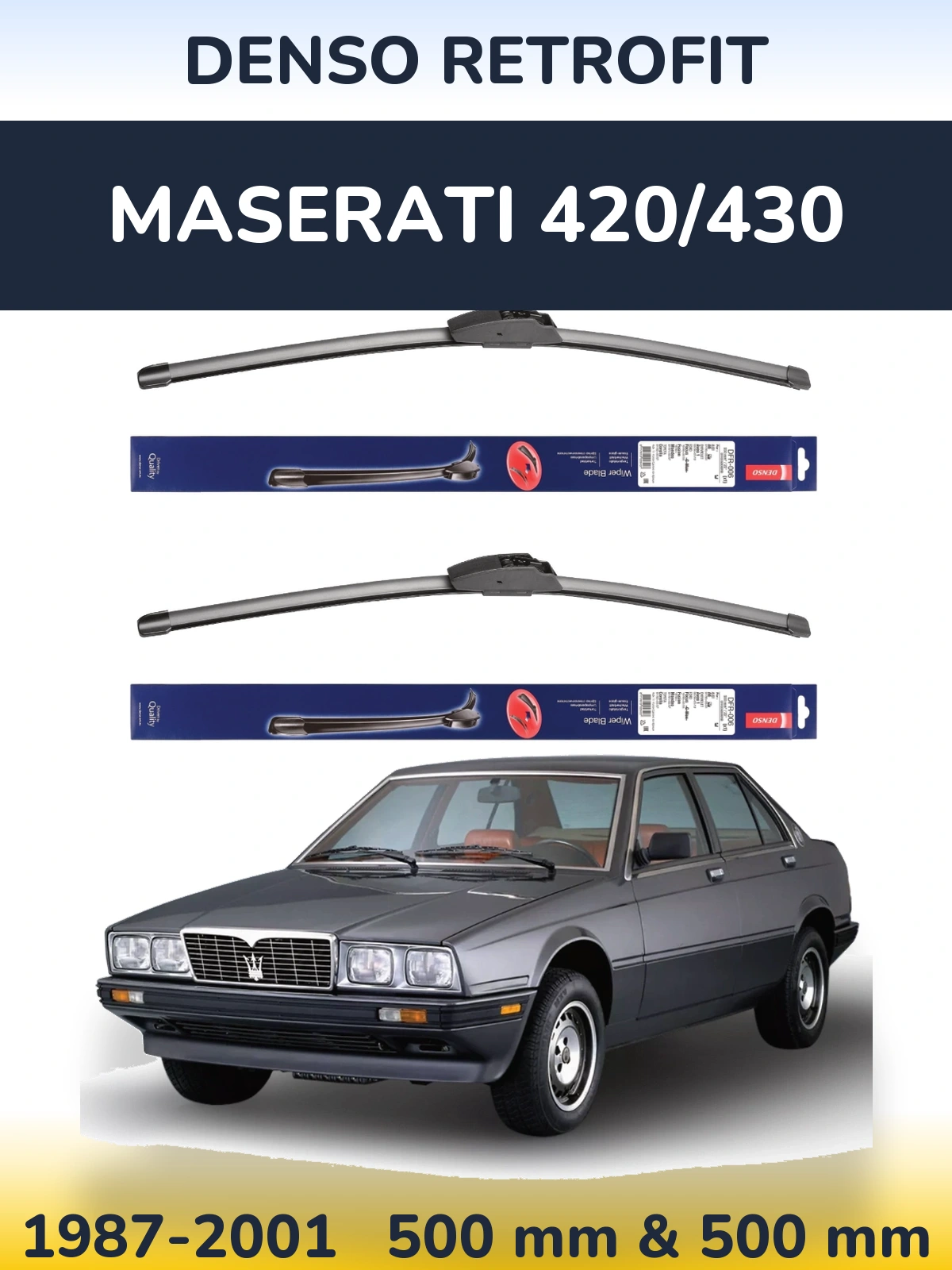 Ștergătoare Denso Retrofit pentru Maserati 420/430