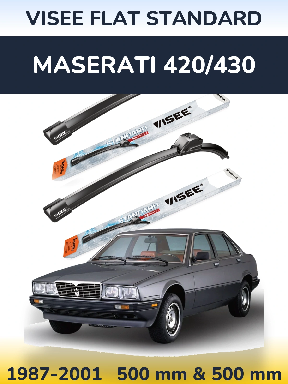 Ștergătoare VISEE FLAT STANDARD pentru Maserati 420/430