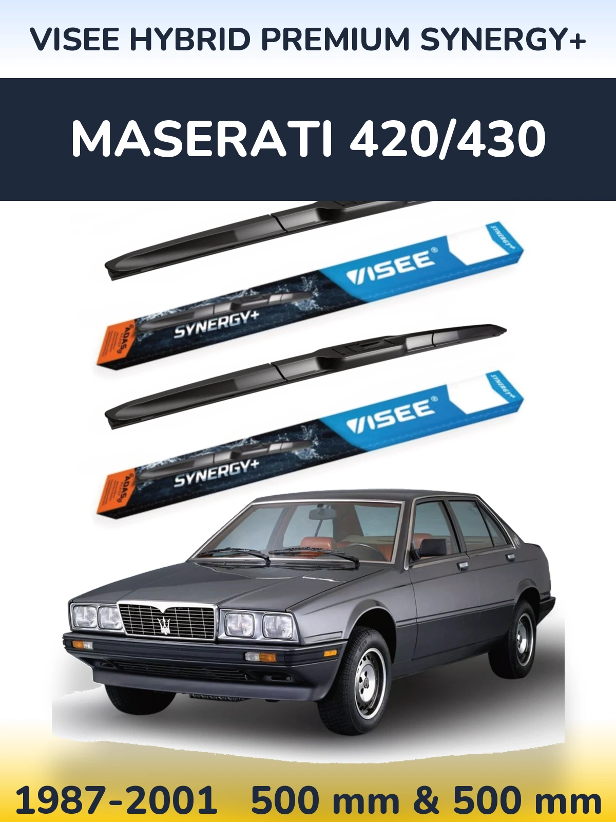 Ștergătoare VISEE HYBRID PREMIUM SYNERGY+ pentru Maserati 420/430