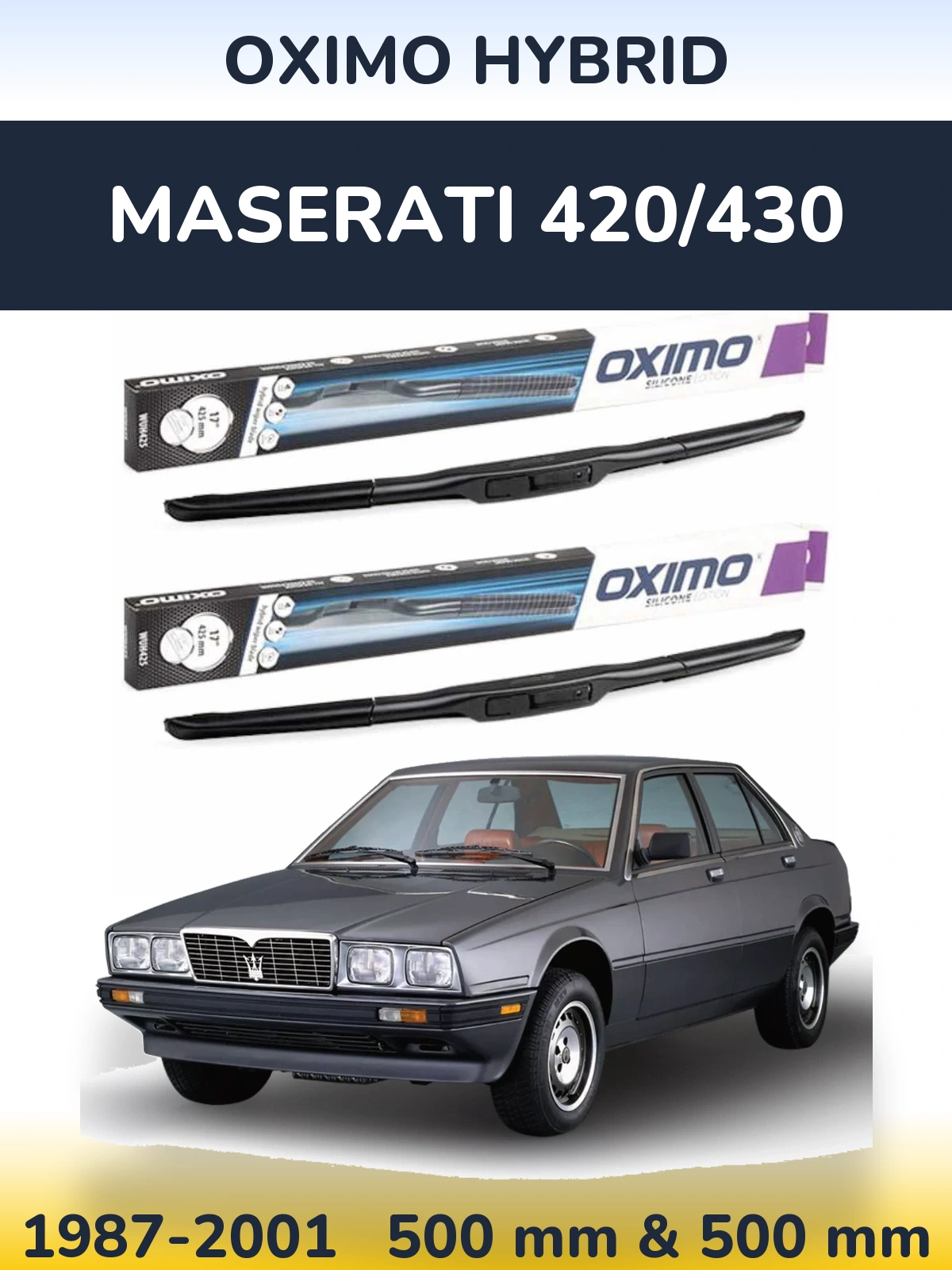 Ștergătoare Oximo Hybrid pentru Maserati 420/430