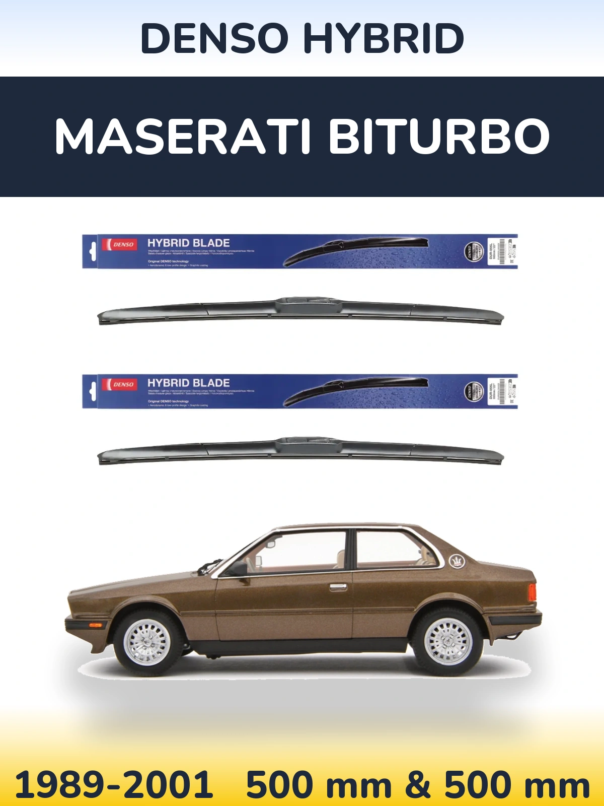 Ștergătoare Denso Hybrid pentru Maserati Biturbo