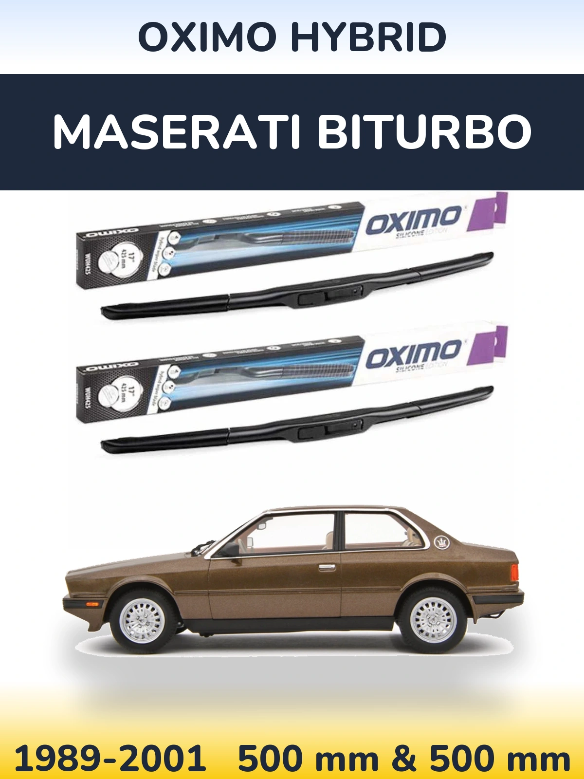 Ștergătoare Oximo Hybrid pentru Maserati Biturbo