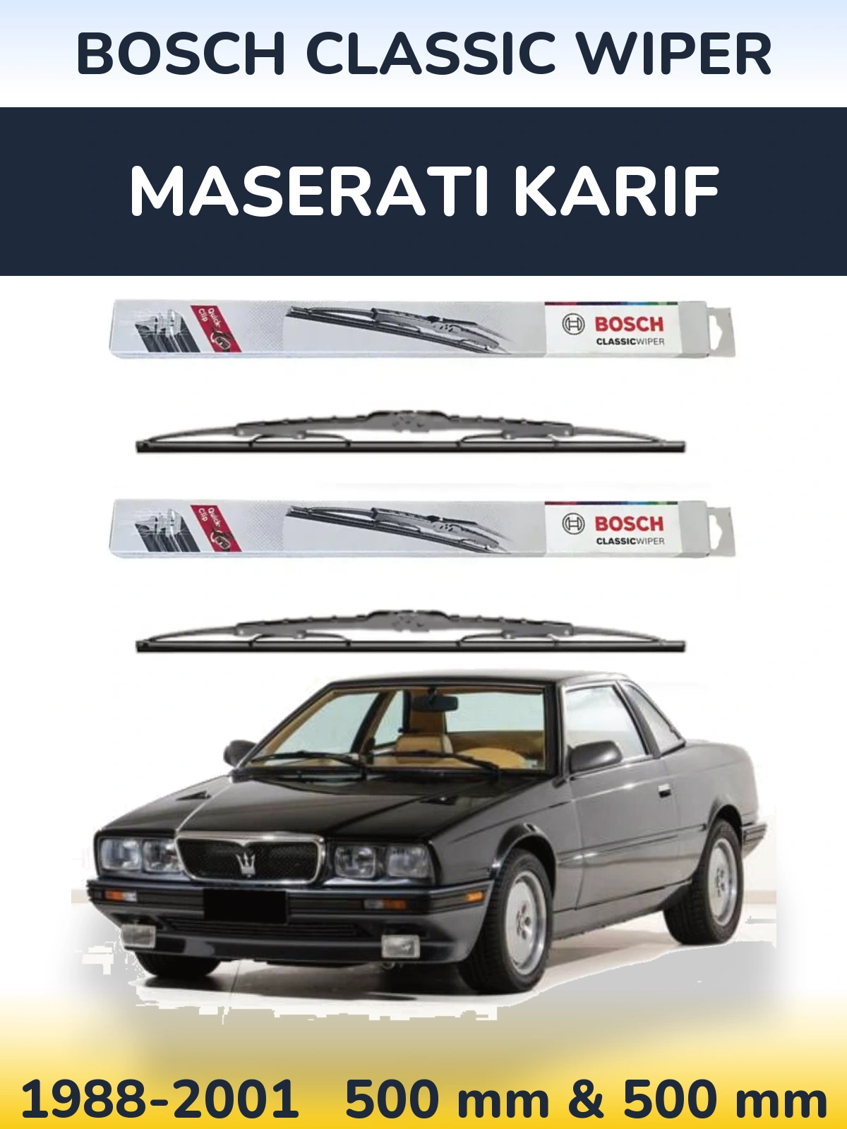 Ștergătoare BOSCH Classic Wiper pentru Maserati Karif