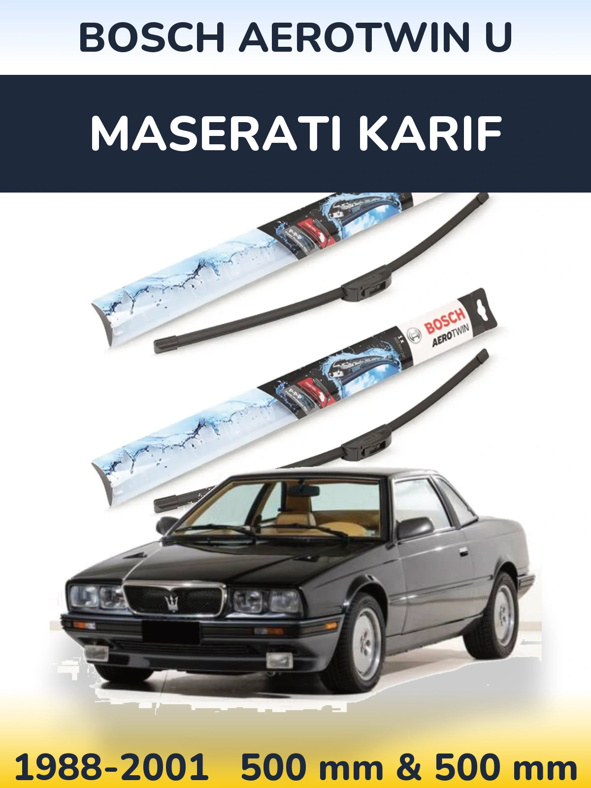 Ștergătoare BOSCH AeroTwin U pentru Maserati Karif