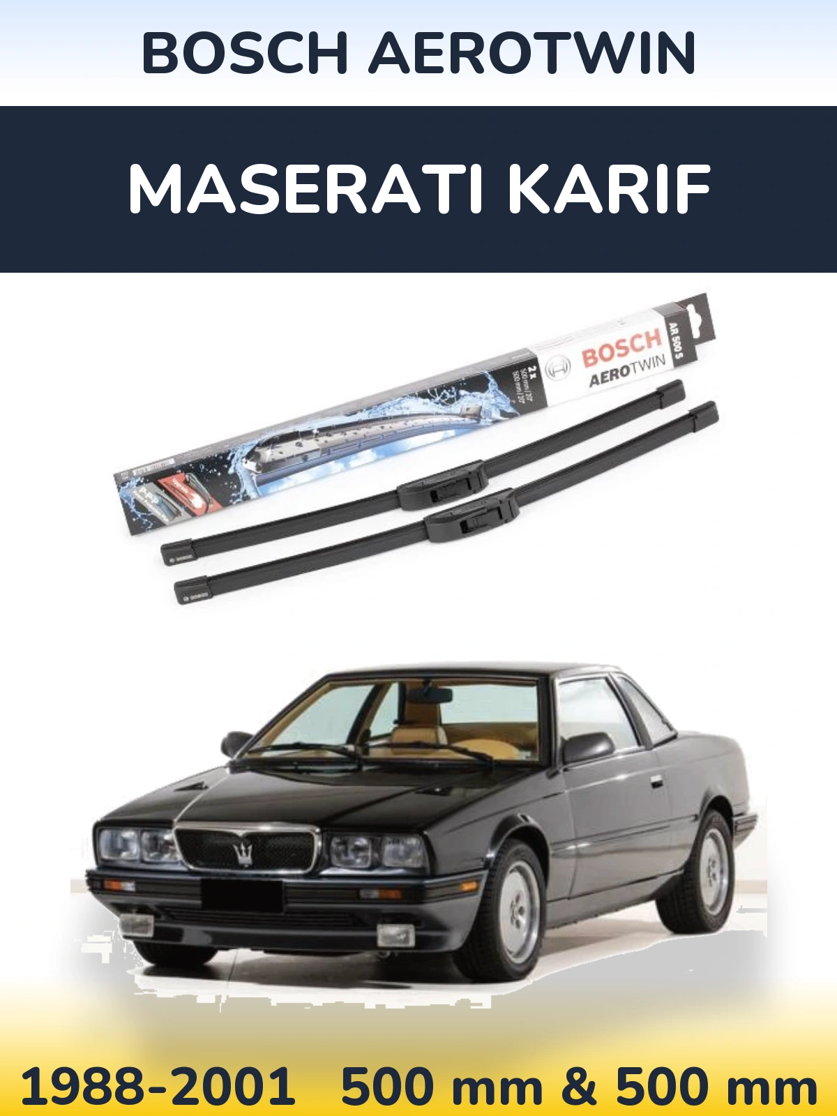 Ștergătoare BOSCH AeroTwin pentru Maserati Karif
