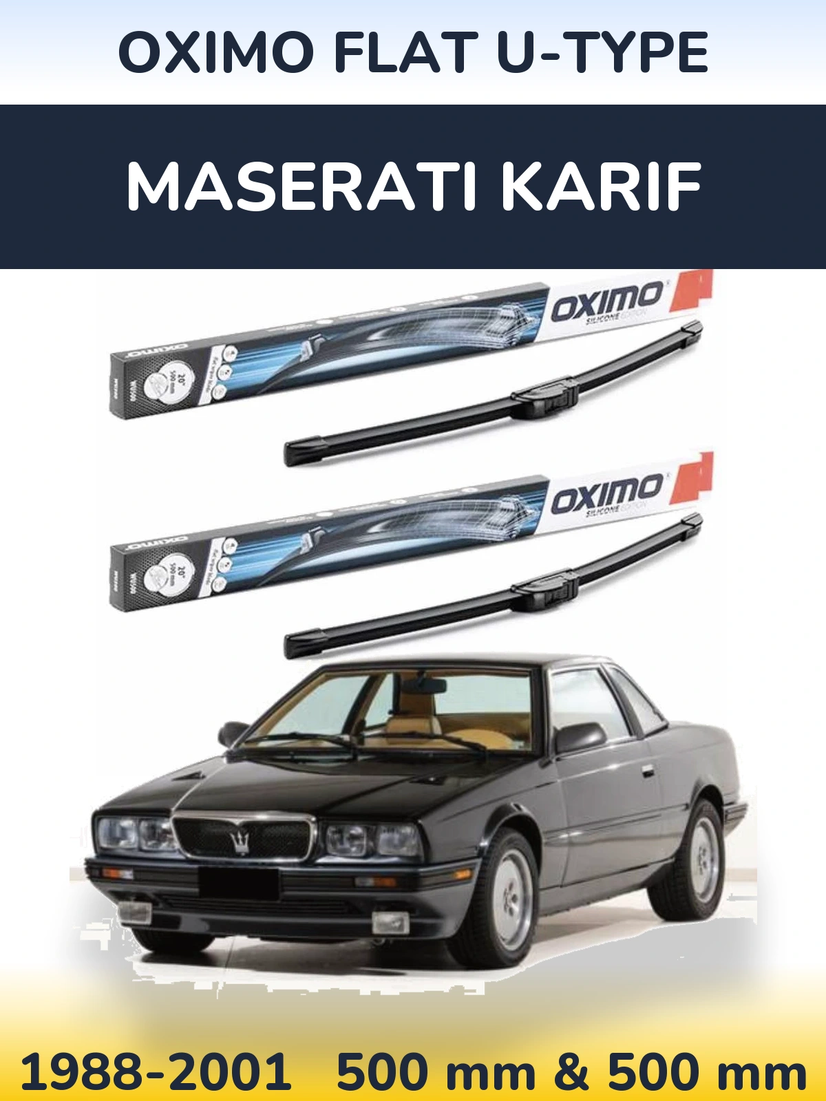 Ștergătoare Oximo Flat U-type pentru Maserati Karif