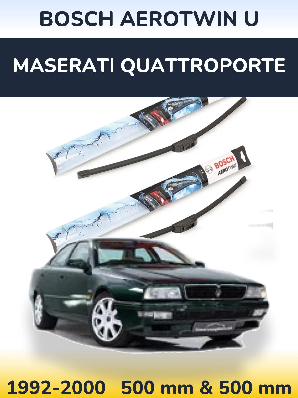 Ștergătoare BOSCH AeroTwin U pentru Maserati Quattroporte