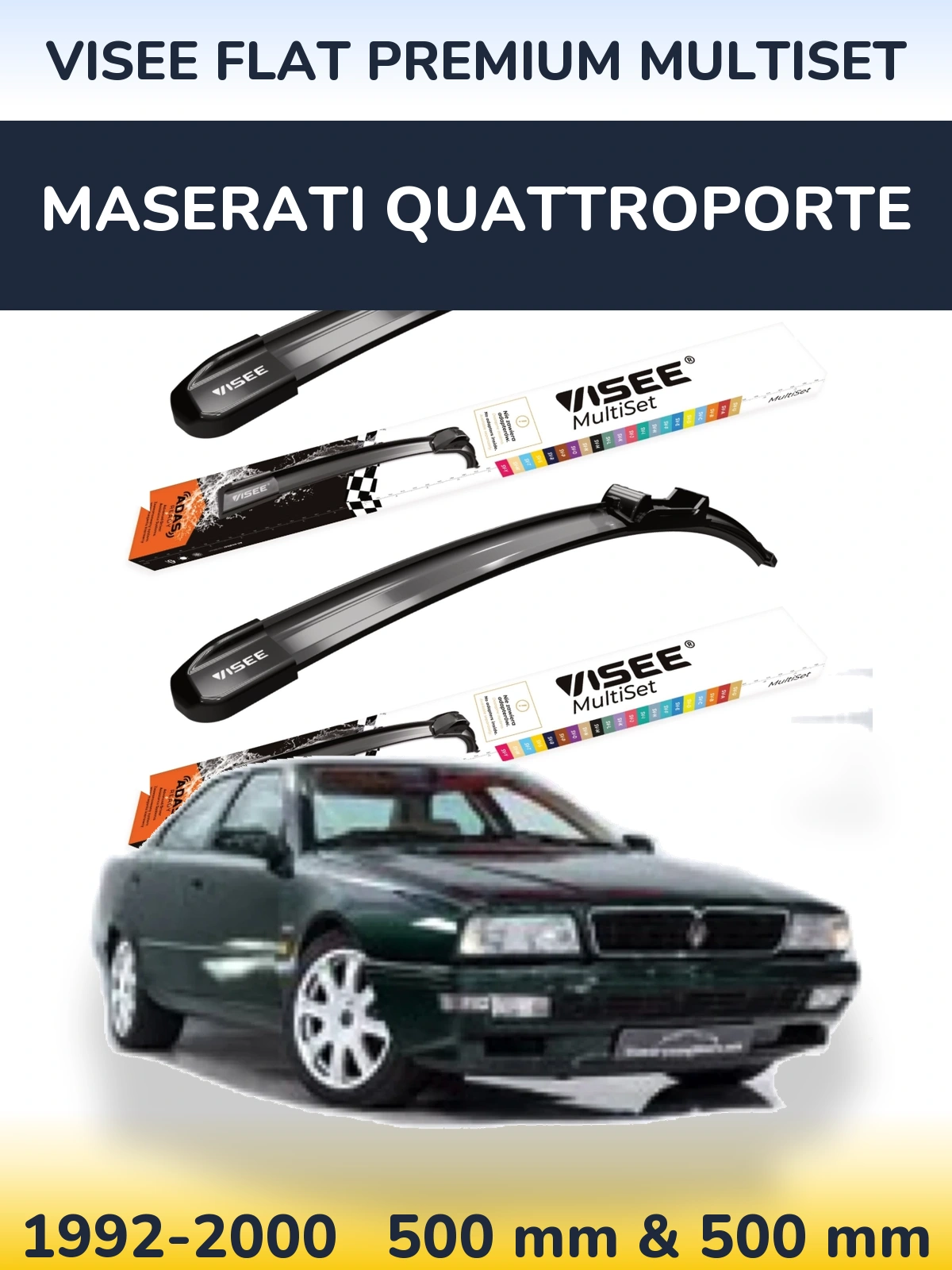 Ștergătoare VISEE FLAT PREMIUM MultiSet pentru Maserati Quattroporte