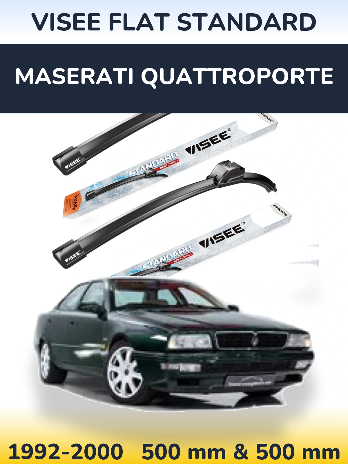 Ștergătoare VISEE FLAT STANDARD pentru Maserati Quattroporte