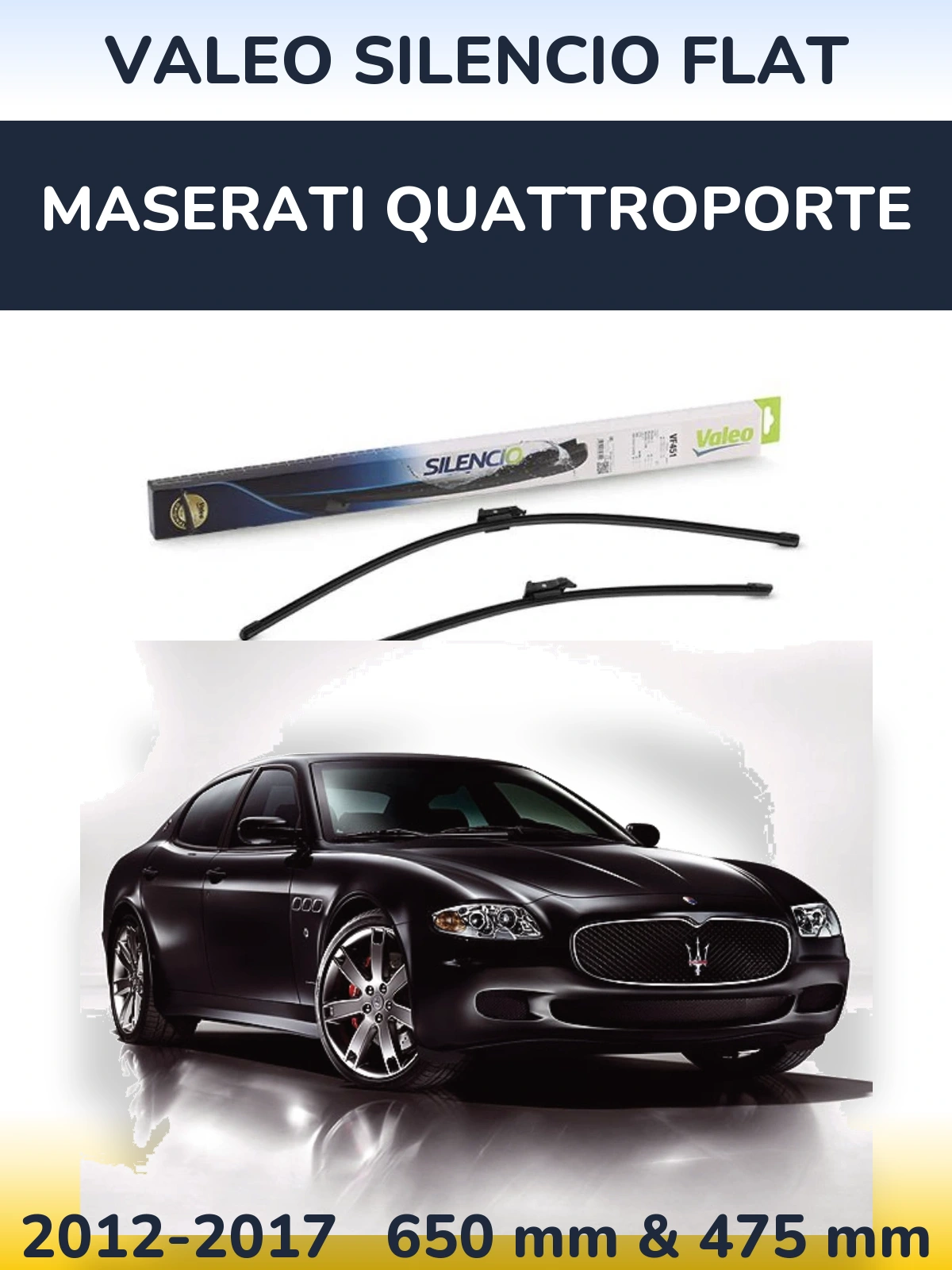 Ștergătoare Valeo Silencio Flat pentru Maserati Quattroporte