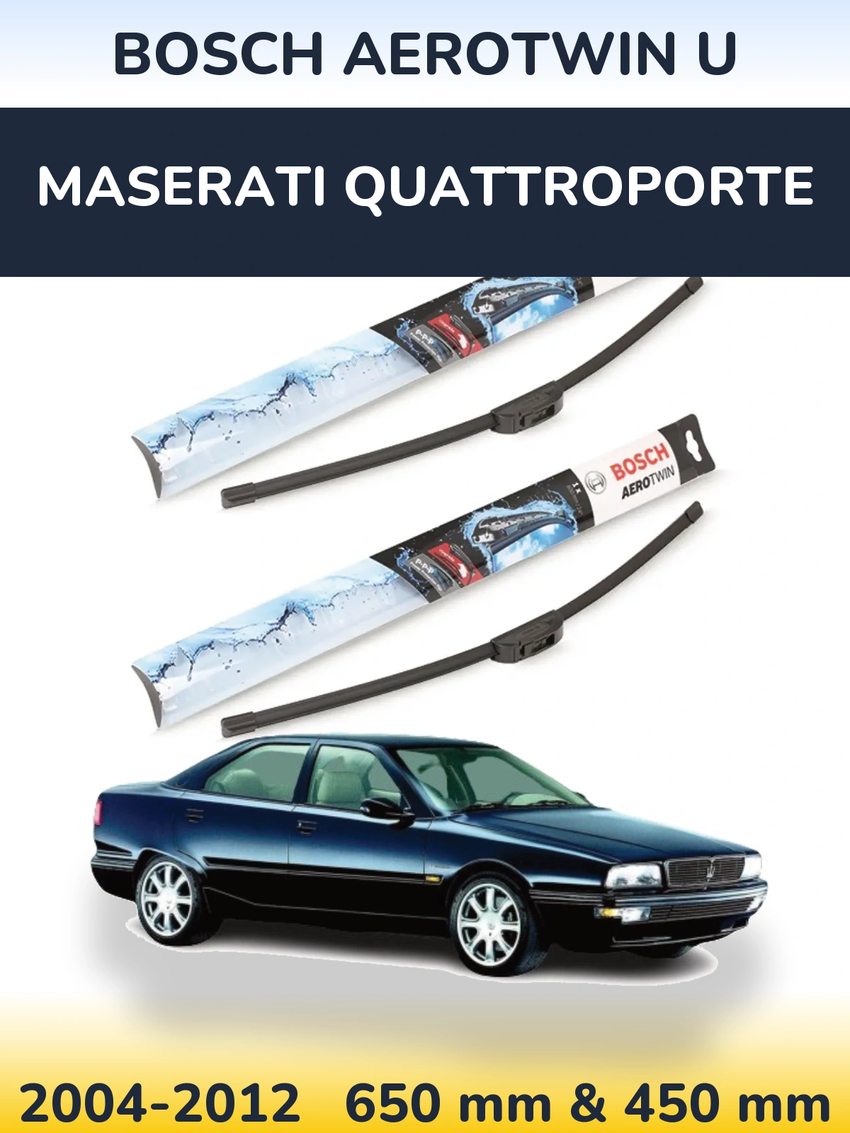 Ștergătoare BOSCH AeroTwin U pentru Maserati Quattroporte
