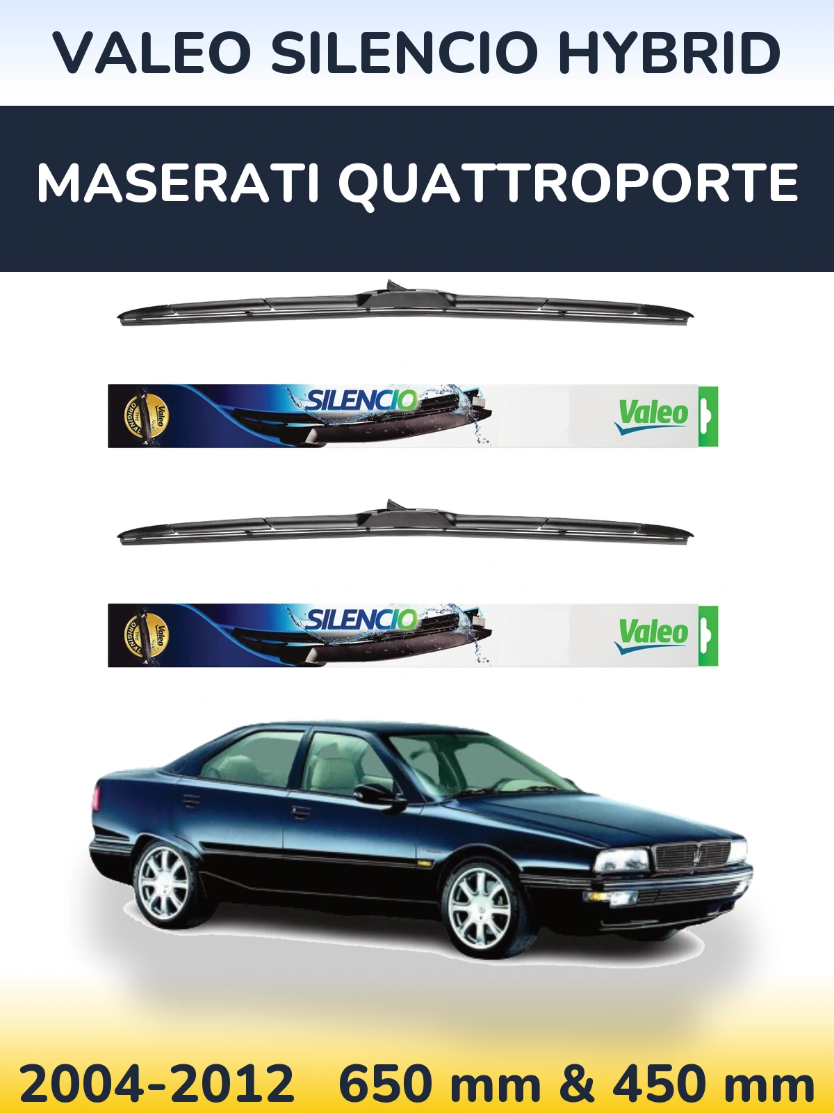 Ștergătoare Valeo Silencio Hybrid pentru Maserati Quattroporte