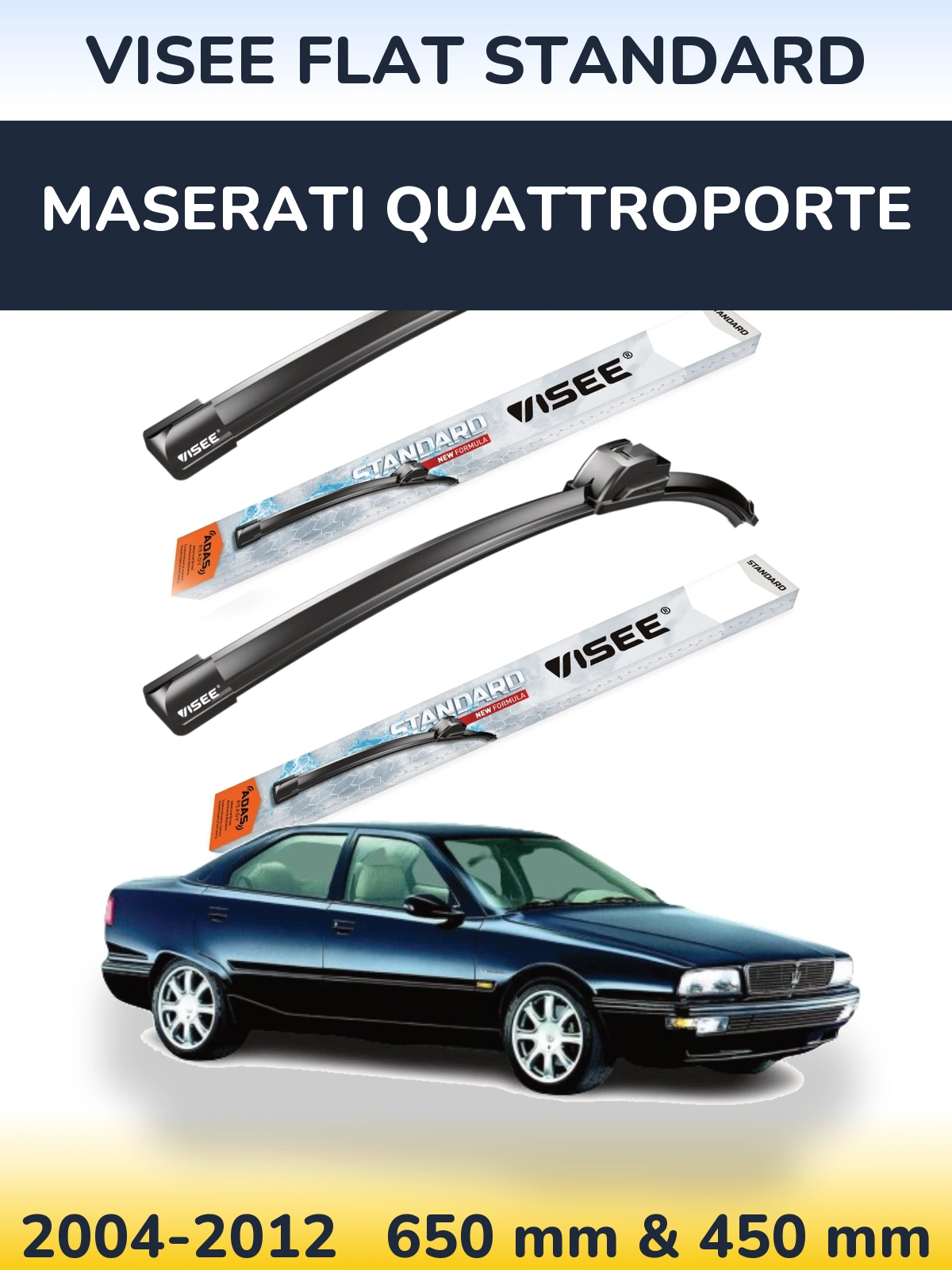 Ștergătoare VISEE FLAT STANDARD pentru Maserati Quattroporte