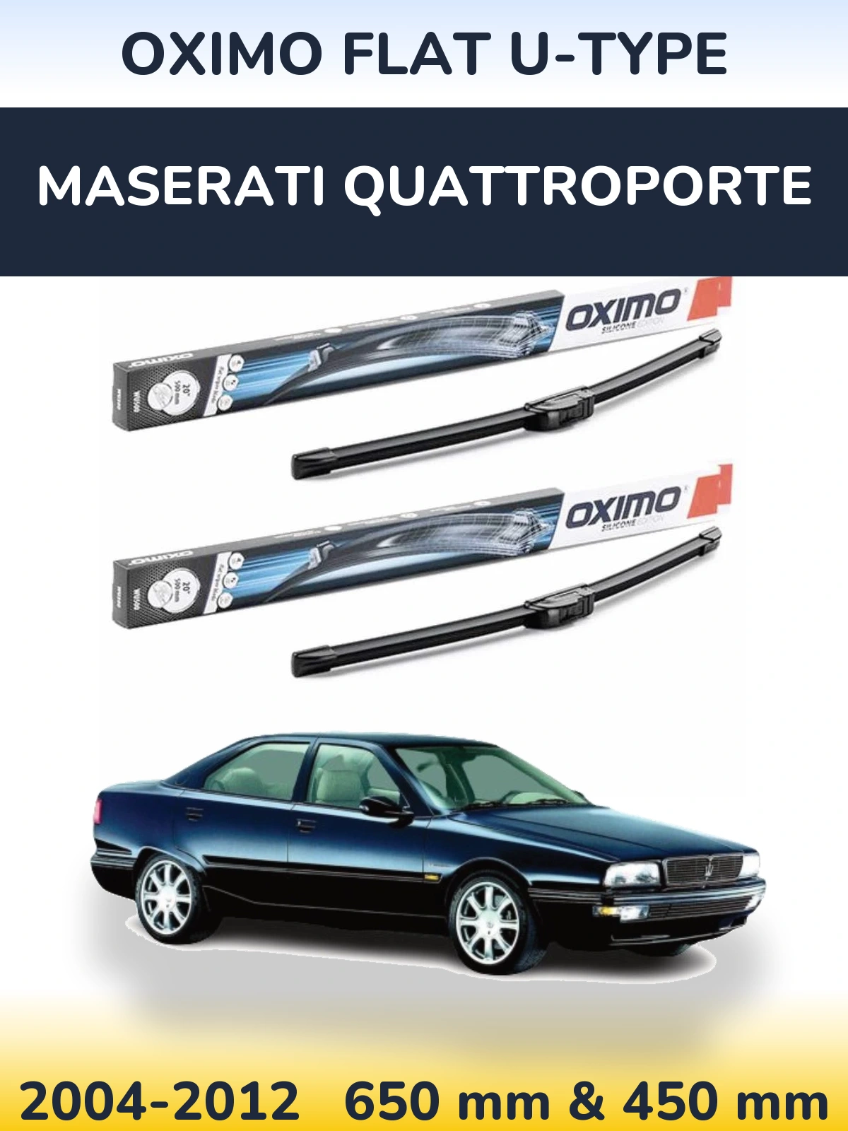 Ștergătoare Oximo Flat U-type pentru Maserati Quattroporte