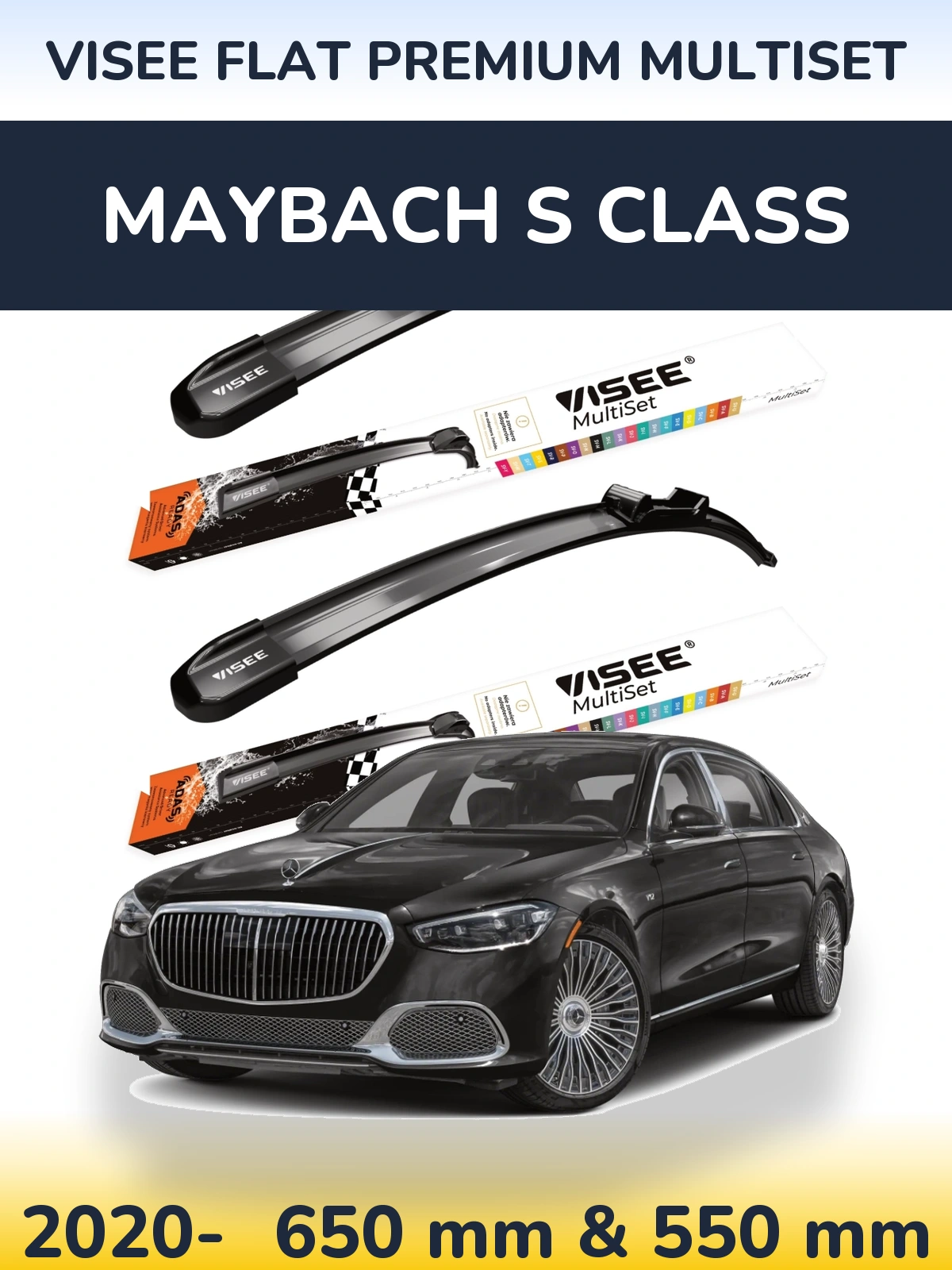 Ștergătoare VISEE FLAT PREMIUM MultiSet pentru Maybach S Class