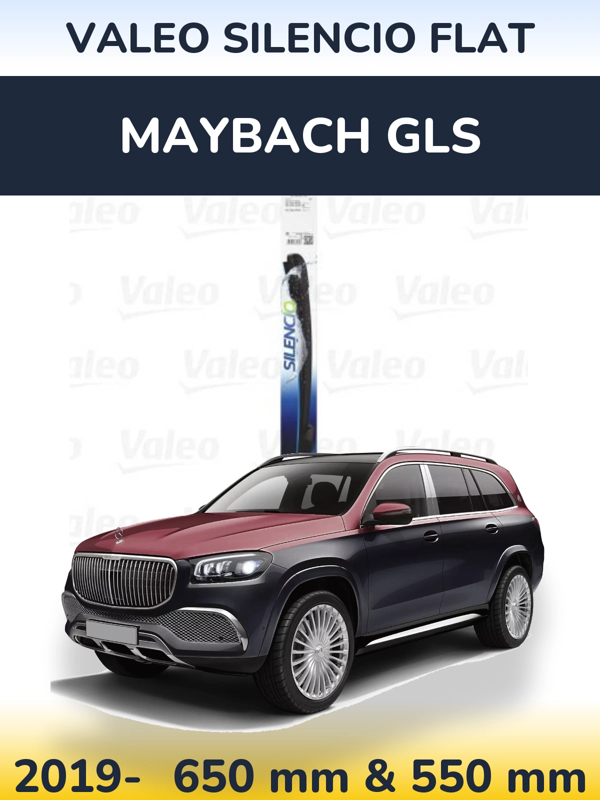 Ștergătoare Valeo Silencio Flat pentru Maybach GLS