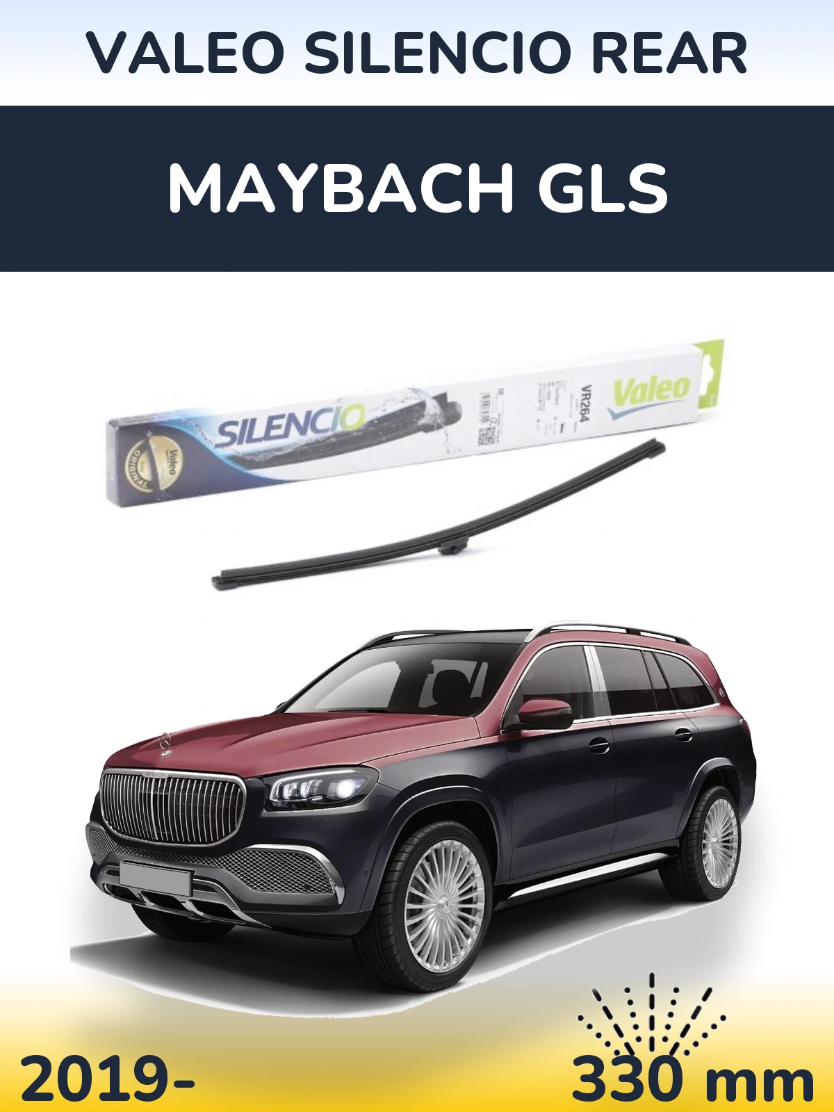 Ștergătoare Valeo Silencio Rear pentru Maybach GLS