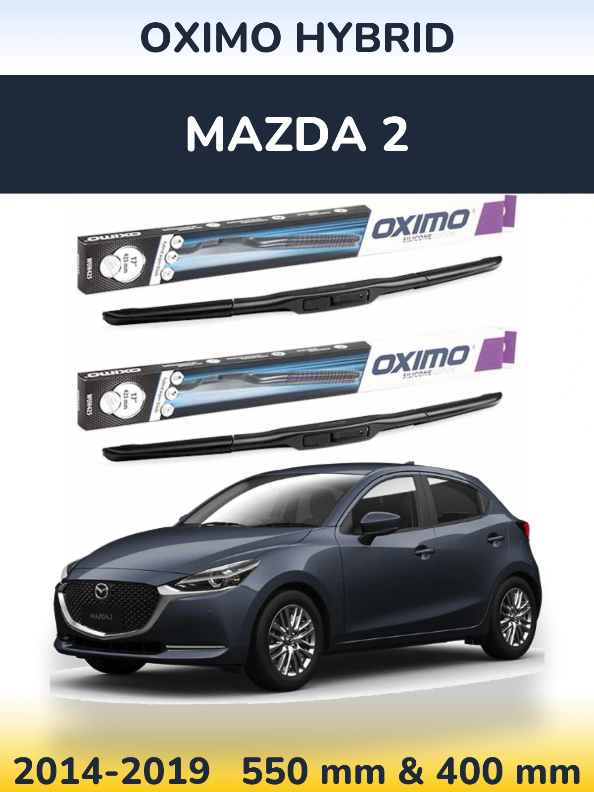 Ștergătoare Oximo Hybrid pentru Mazda 2