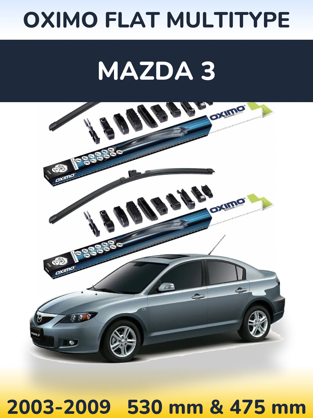 Ștergătoare Oximo Flat MultiTipe pentru Mazda 3