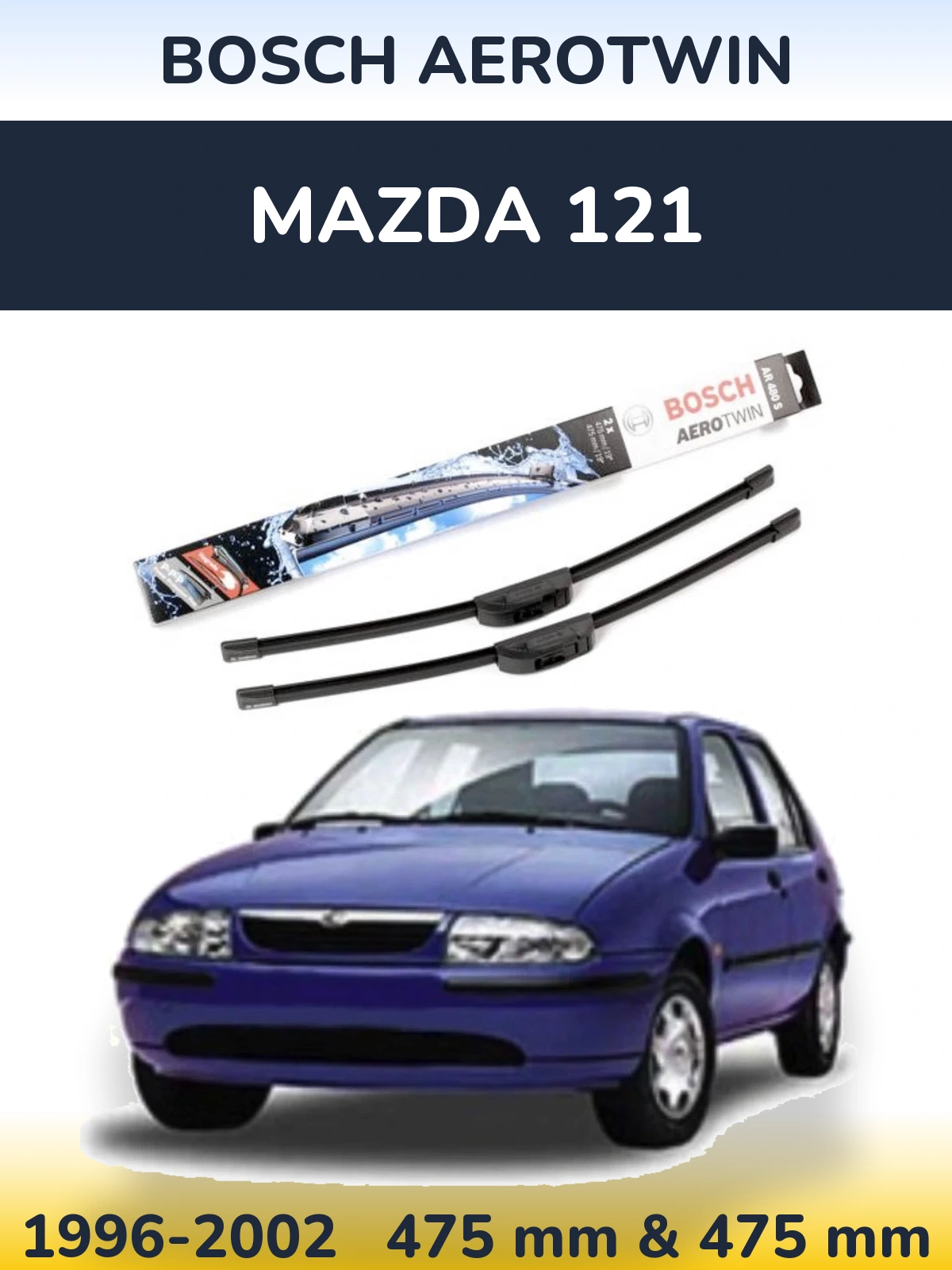 Ștergătoare BOSCH AeroTwin pentru Mazda 121