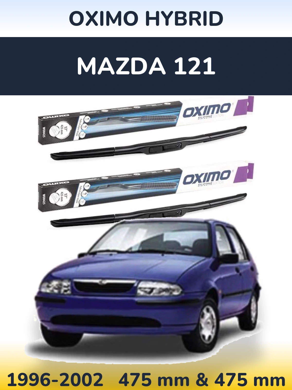 Ștergătoare Oximo Hybrid pentru Mazda 121