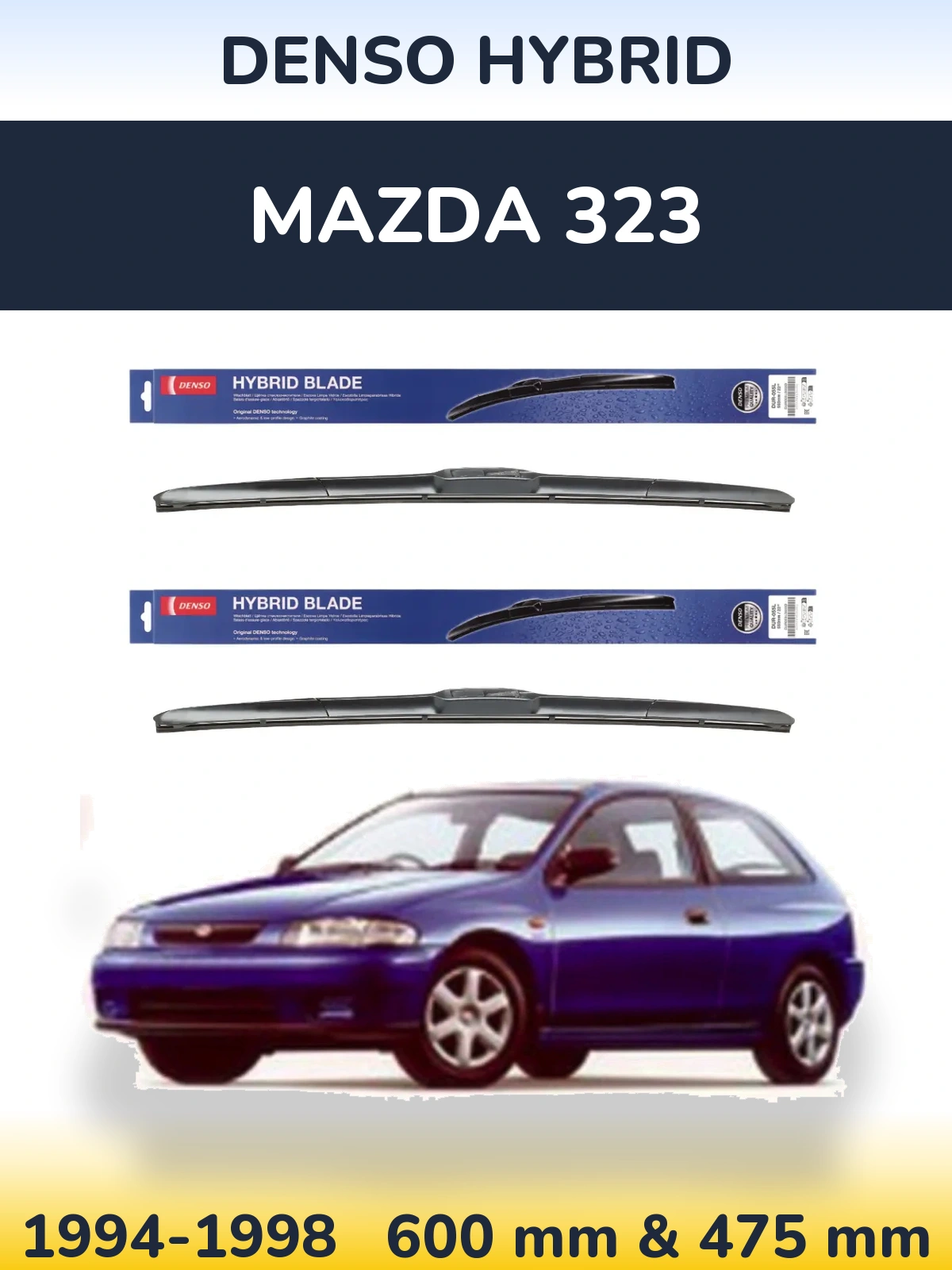 Ștergătoare Denso Hybrid pentru Mazda 323