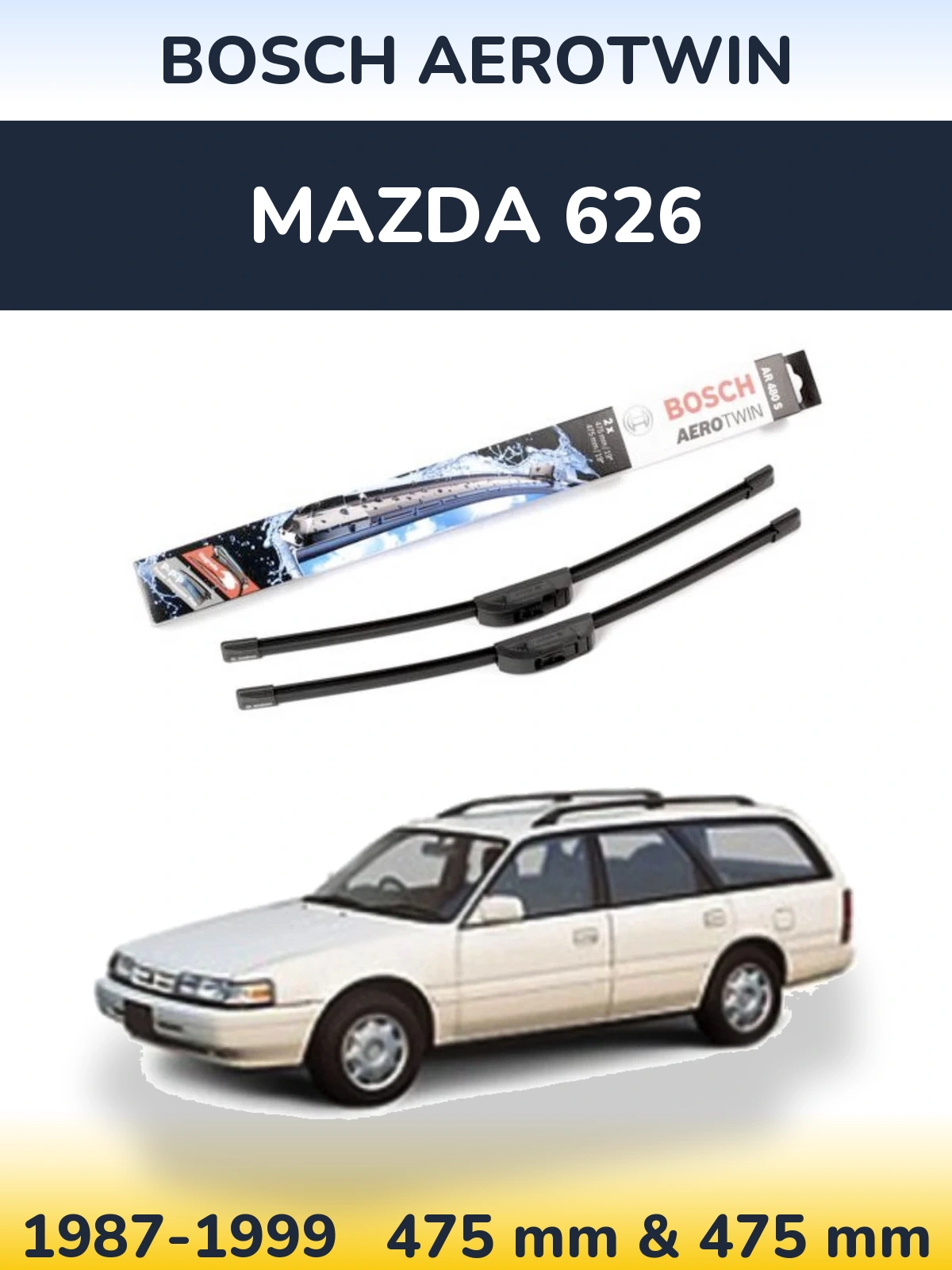 Ștergătoare BOSCH AeroTwin pentru Mazda 626