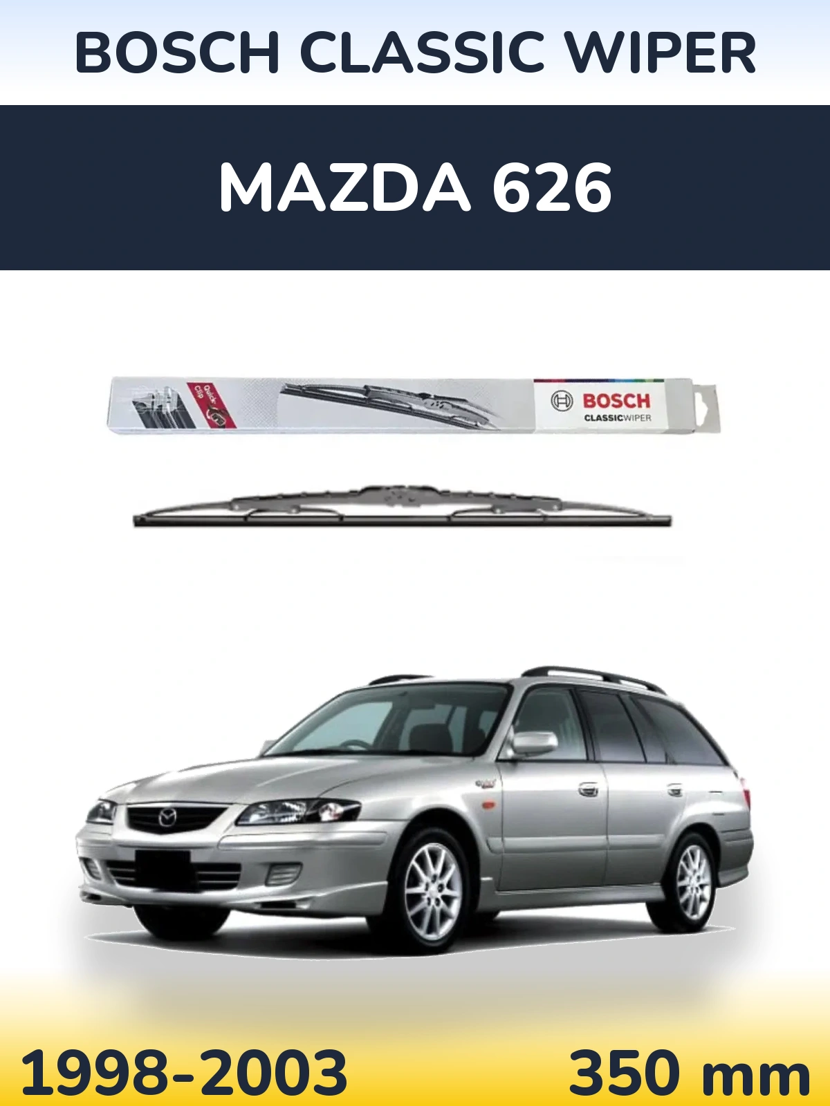 Задний дворник BOSCH Classic Wiper 340 мм для Mazda 626 1998-2003