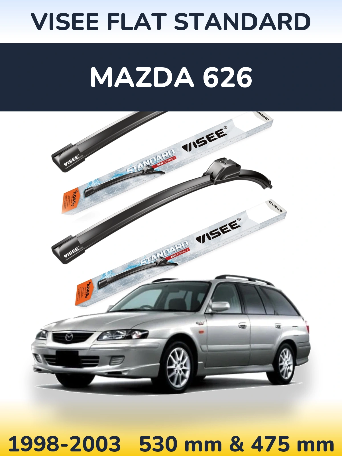 Ștergătoare VISEE FLAT STANDARD pentru Mazda 626