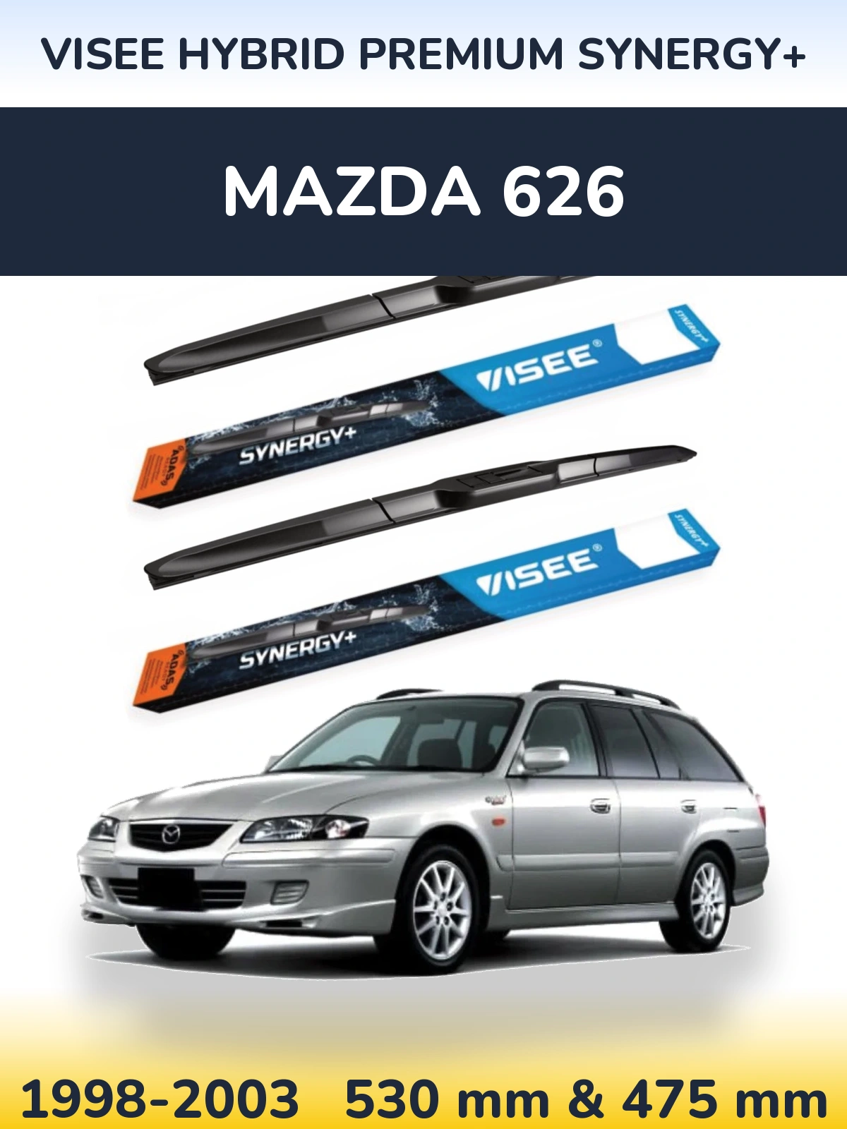 Ștergătoare VISEE HYBRID PREMIUM SYNERGY+ pentru Mazda 626