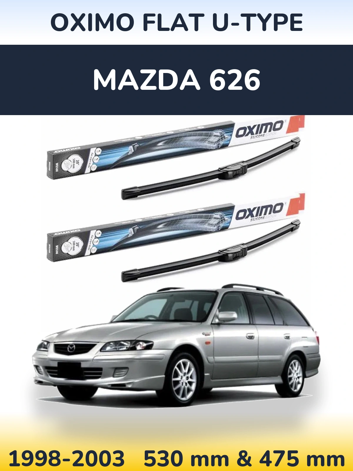 Ștergătoare Oximo Flat U-type pentru Mazda 626