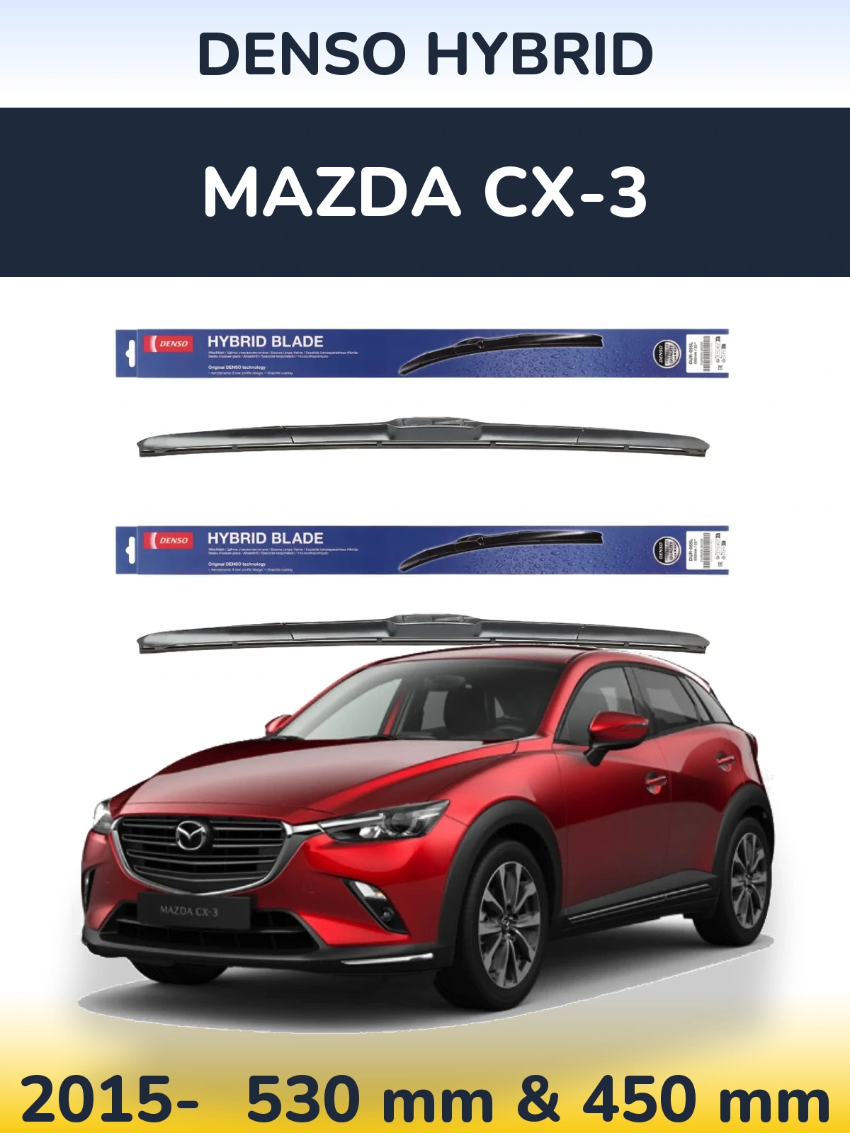 Ștergătoare Denso Hybrid pentru Mazda CX-3