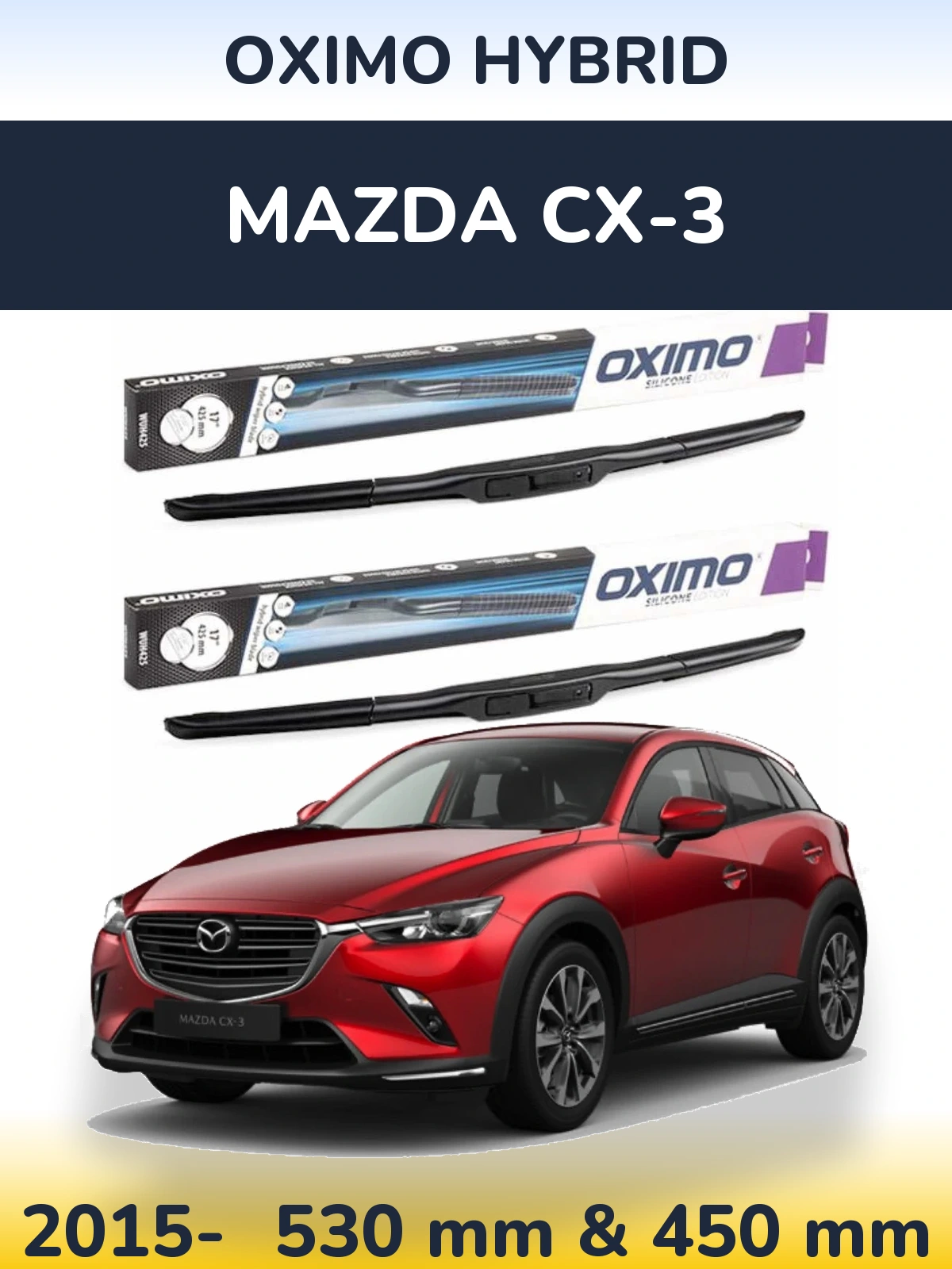 Ștergătoare Oximo Hybrid pentru Mazda CX-3